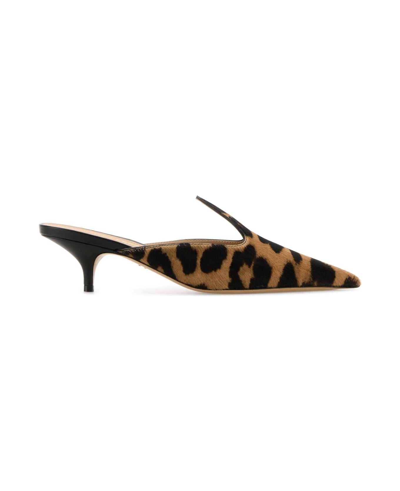 Ferragamo Printed Calf Hair Dorye Mules - TMOROBIS
