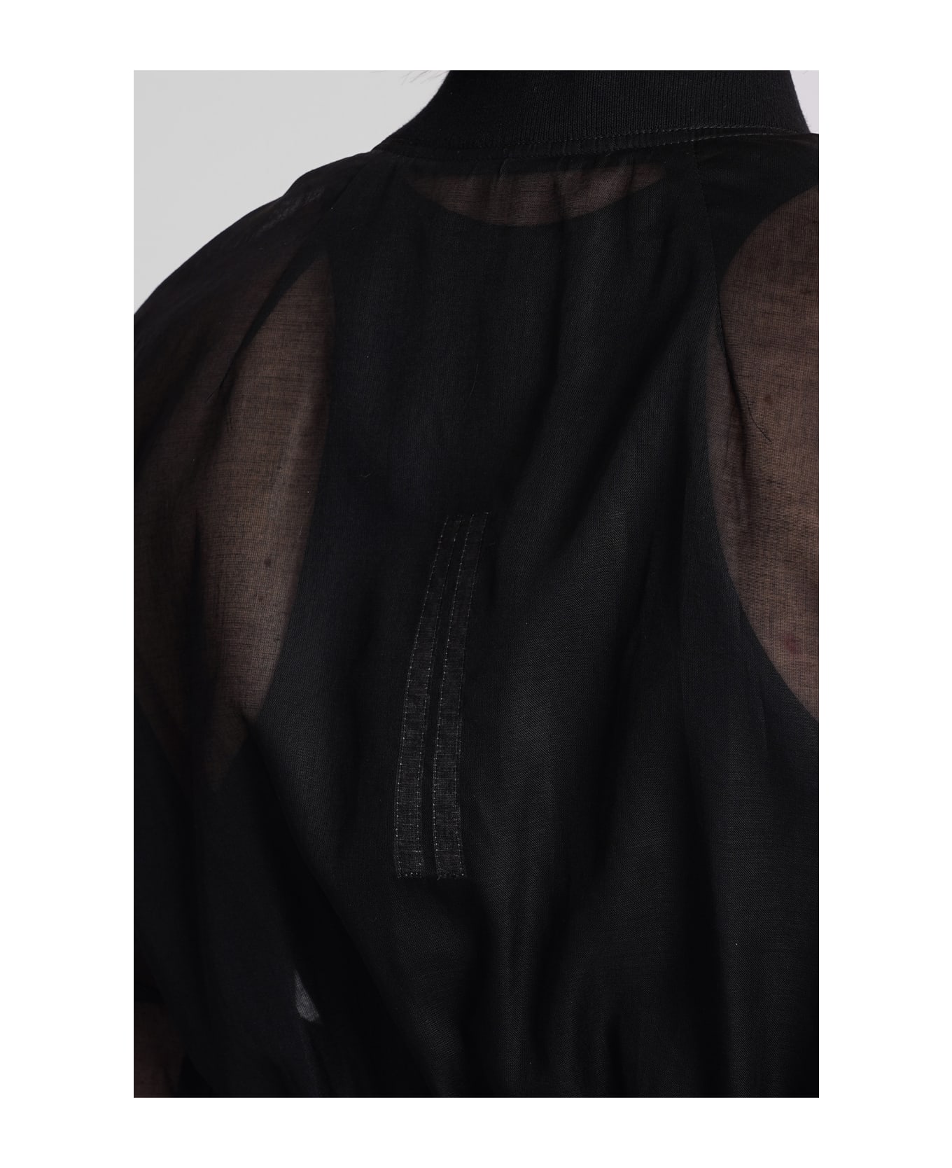 Rick Owens Cropped Jacket - black