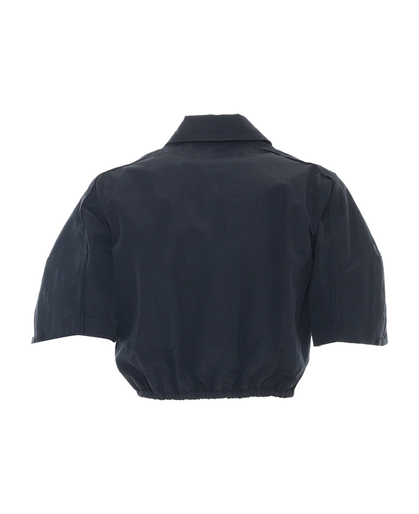 Elisabetta Franchi Cropped Shirt - BLACK