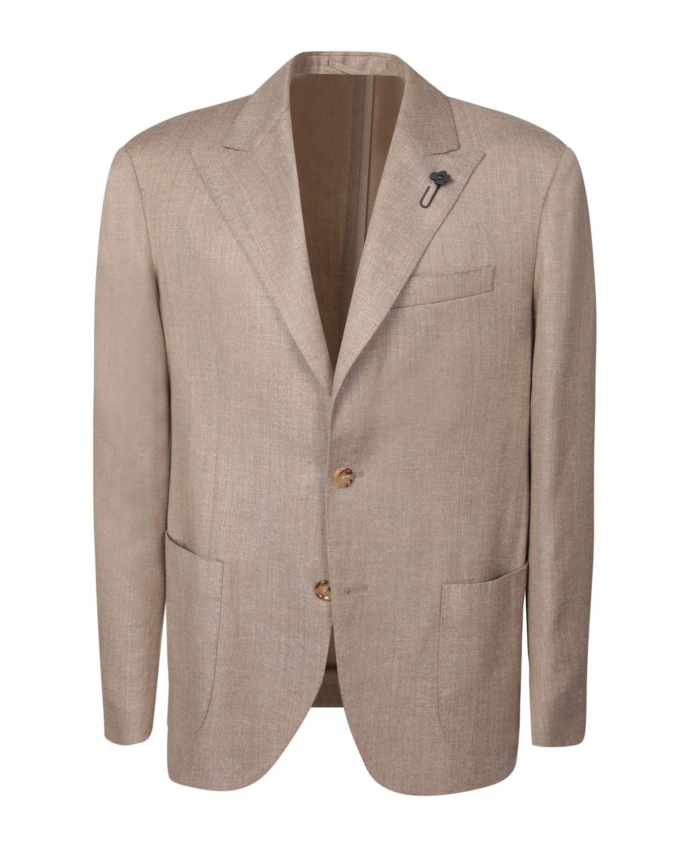 Lardini Twill Jacket - Beige