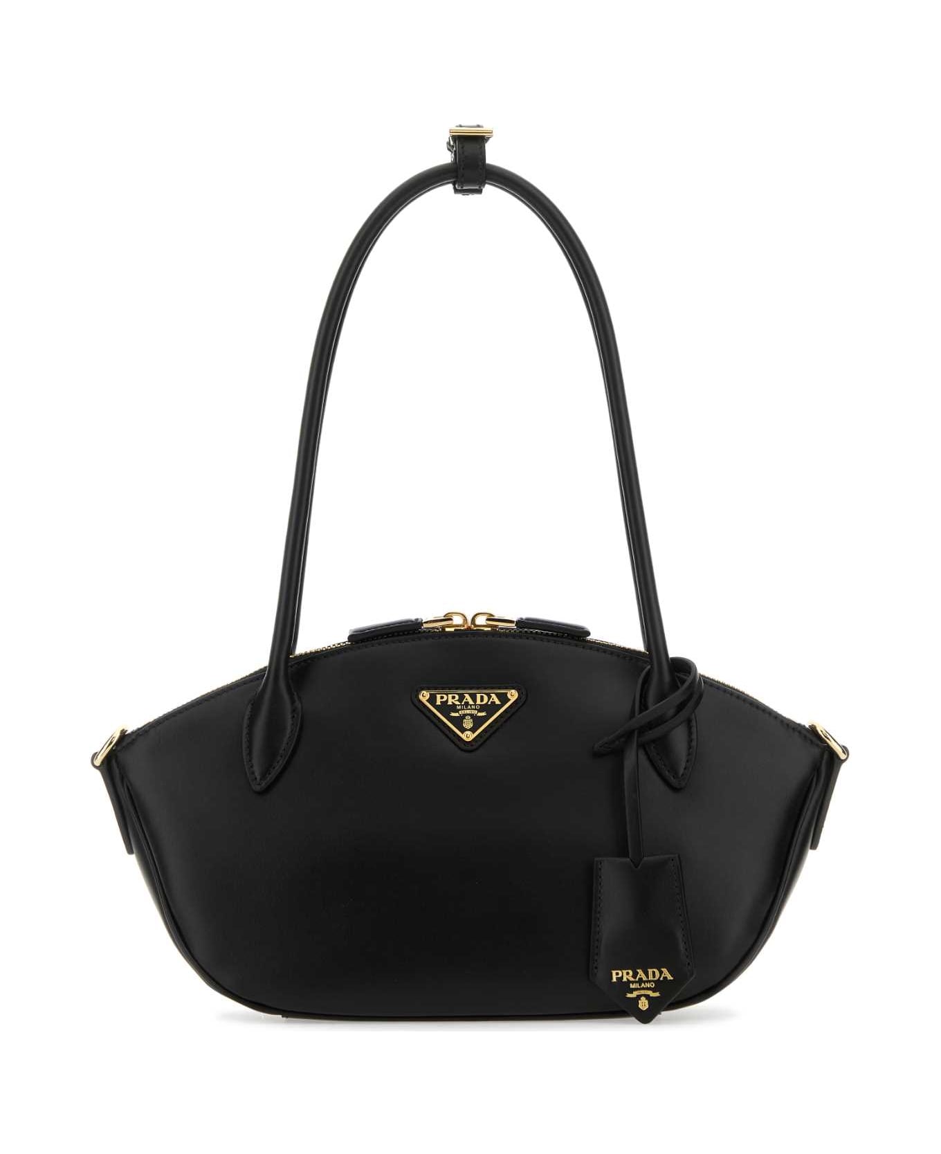 Prada Black Leather Small Handbag - NERO