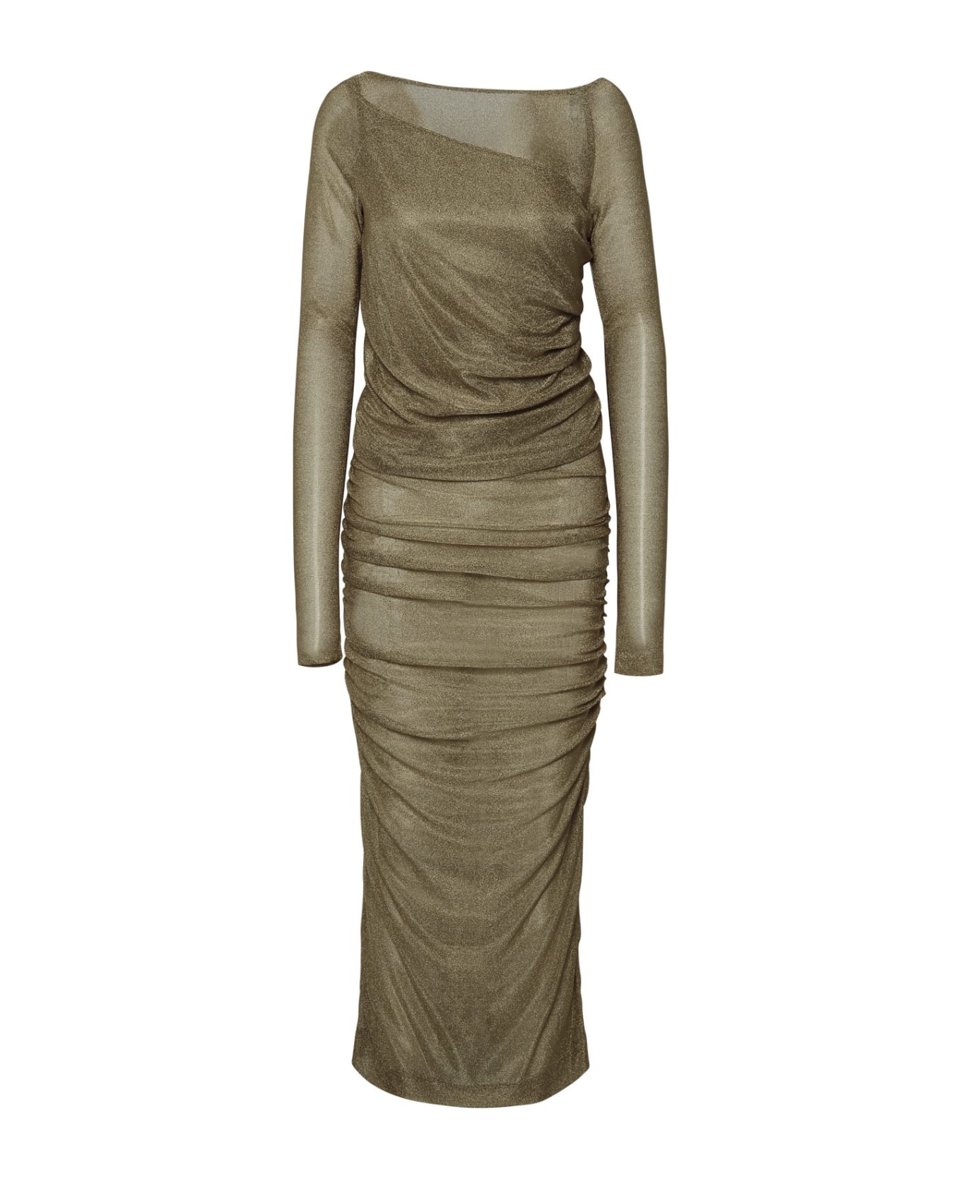Dolce & Gabbana Gold Viscose Dress - Gold