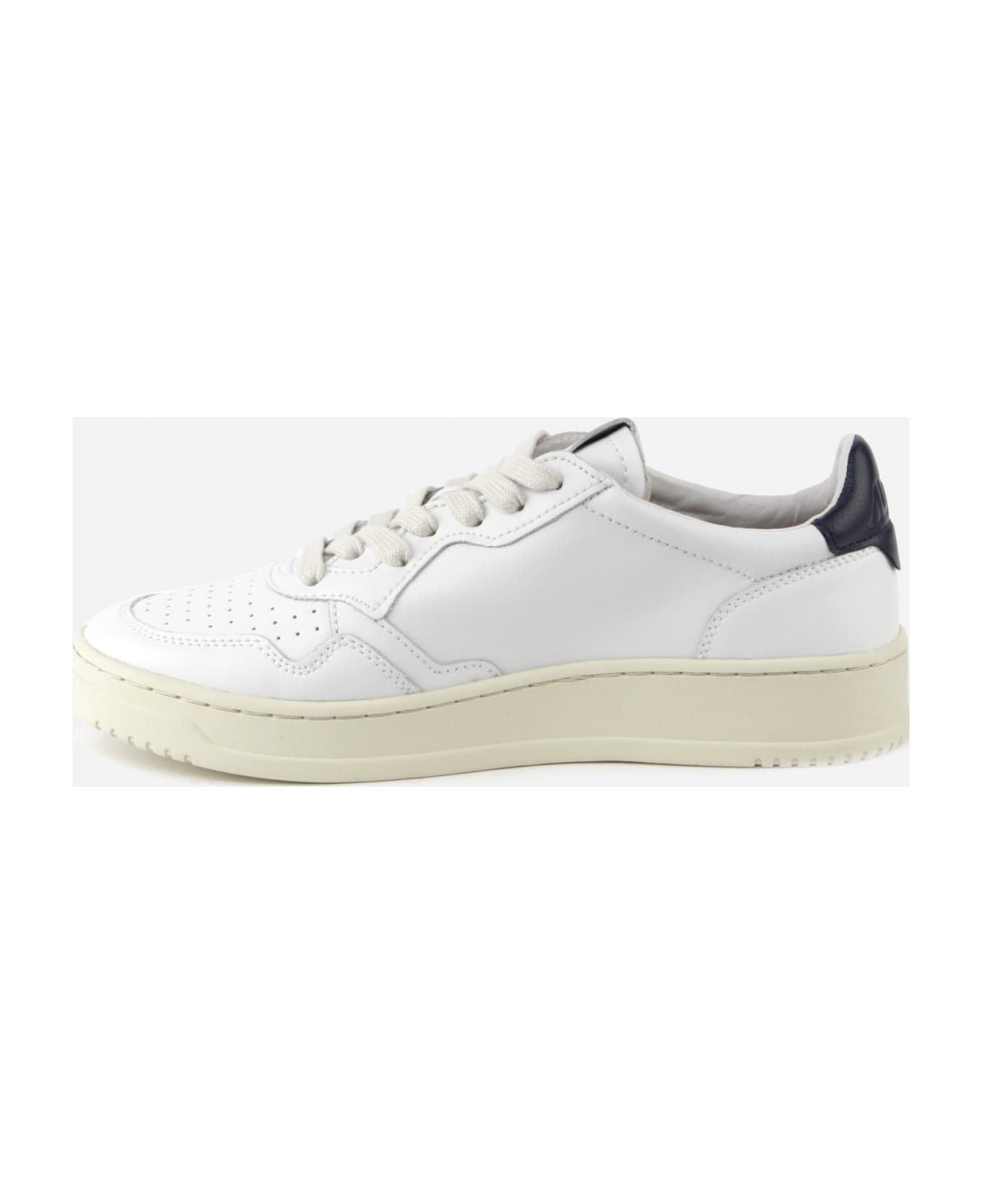Autry White Leather Sneakers - WHITE