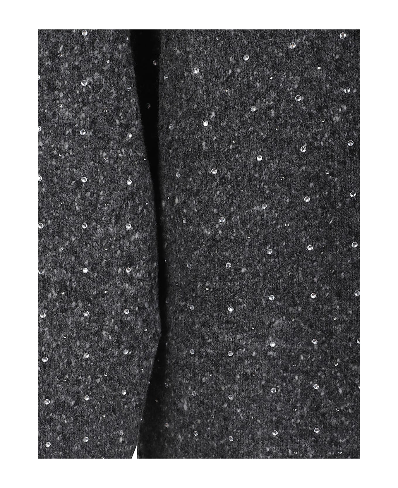 Pinko Marche Cardigan Boucle Bottona - Grigio Nero