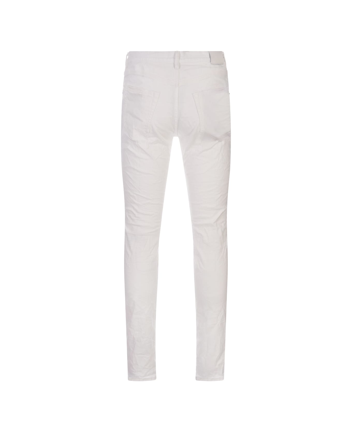 Purple Brand P001 Jacquard Monogram Jeans In White - White ボトムス