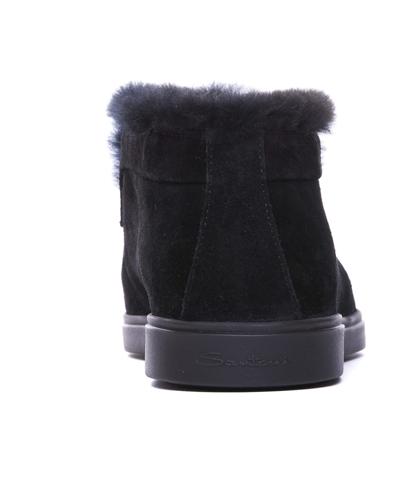 Santoni Ankle Booties - Black