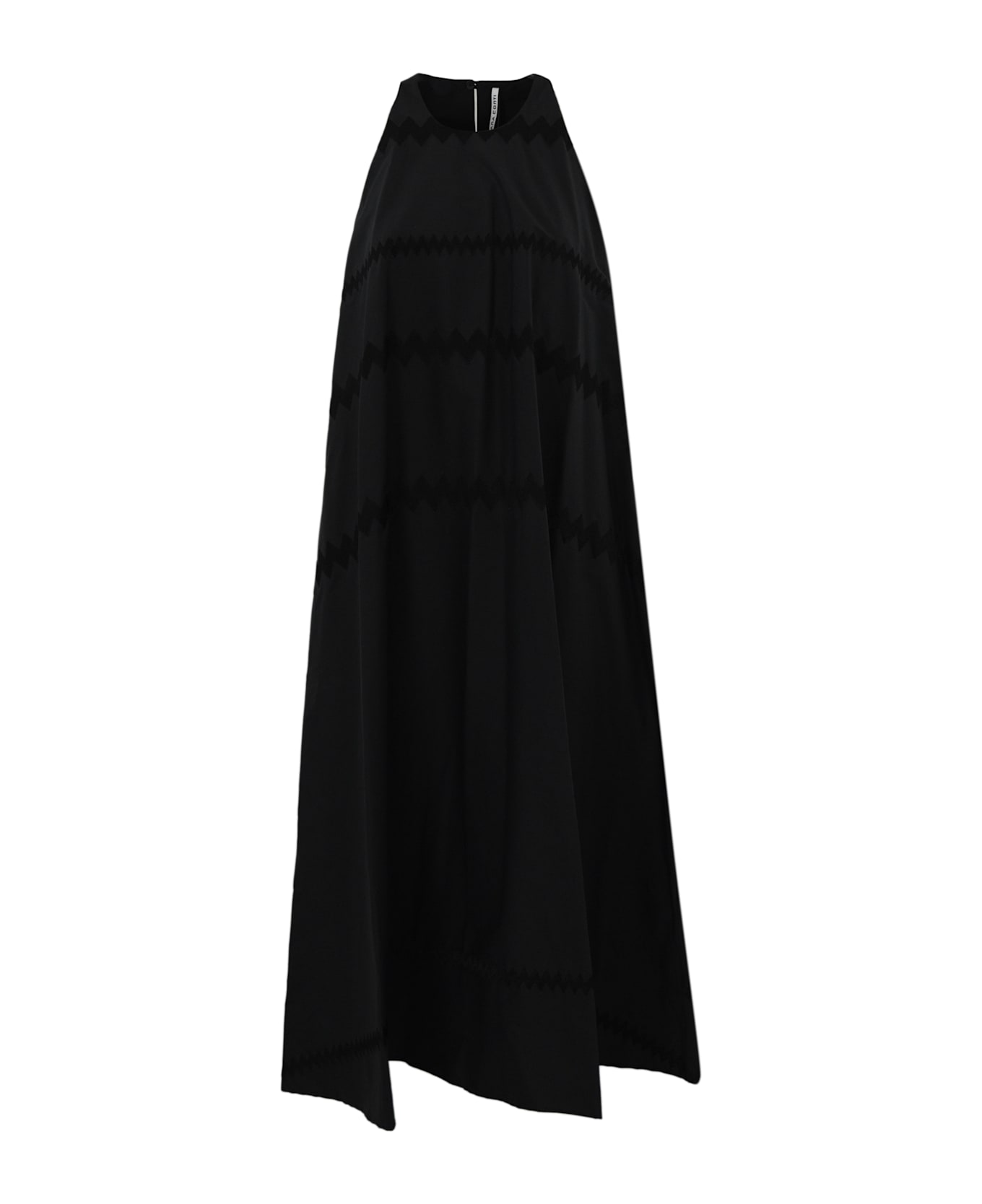 Liviana Conti Dress With Zig Zag Embroidery - Ricamo zig zag