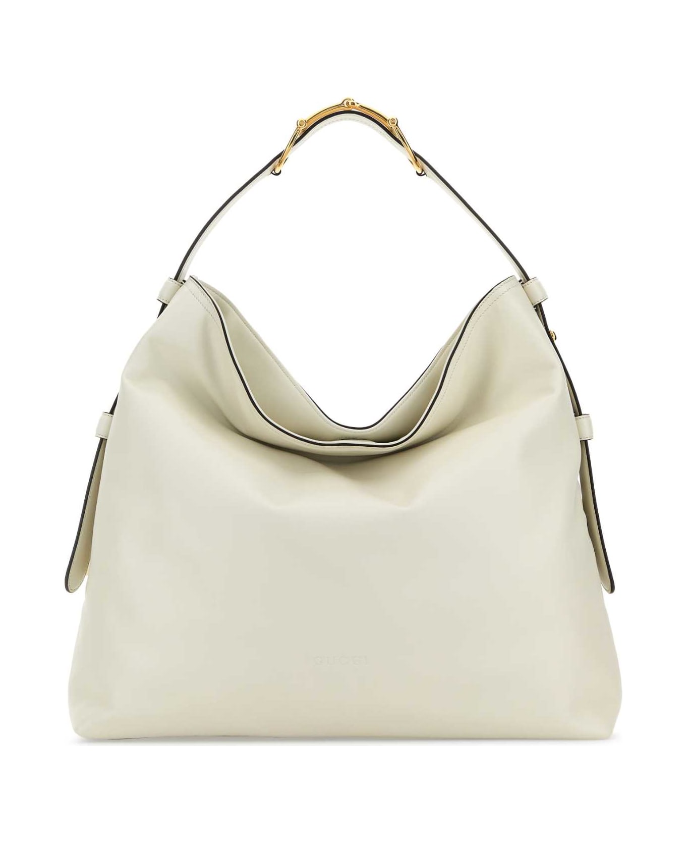 Gucci White Leather Large Gucci Beatrix Shopping Bag - DUSTYWHITE