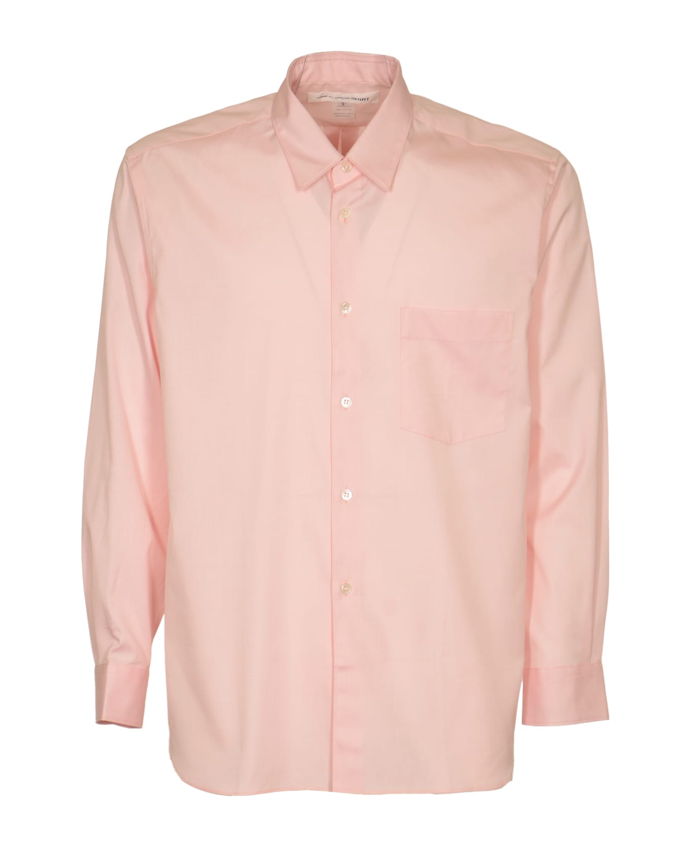 Comme des Garçons Patched Pocket Plain Formal Shirt - Pink