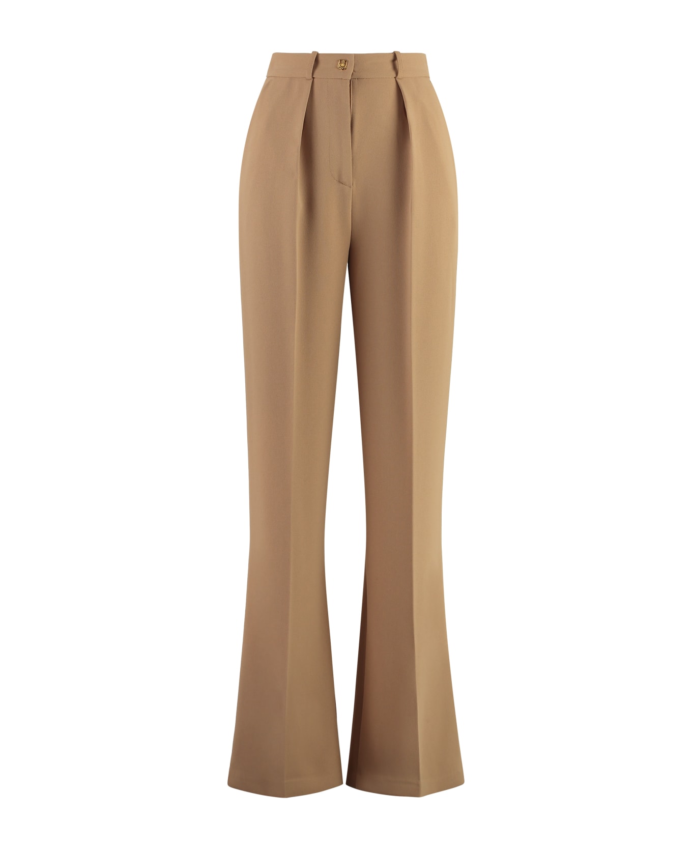 Elisabetta Franchi Crêpe Trousers - Camel