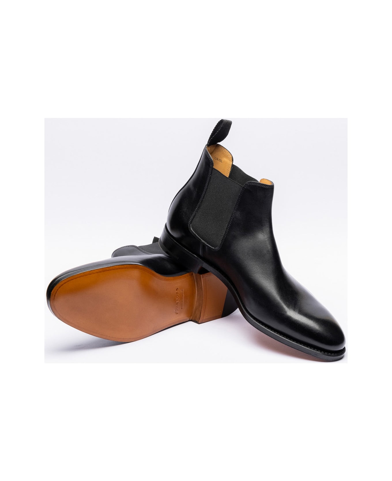 John Lobb Lawry Black Calf Chelsea Boot ブーツ