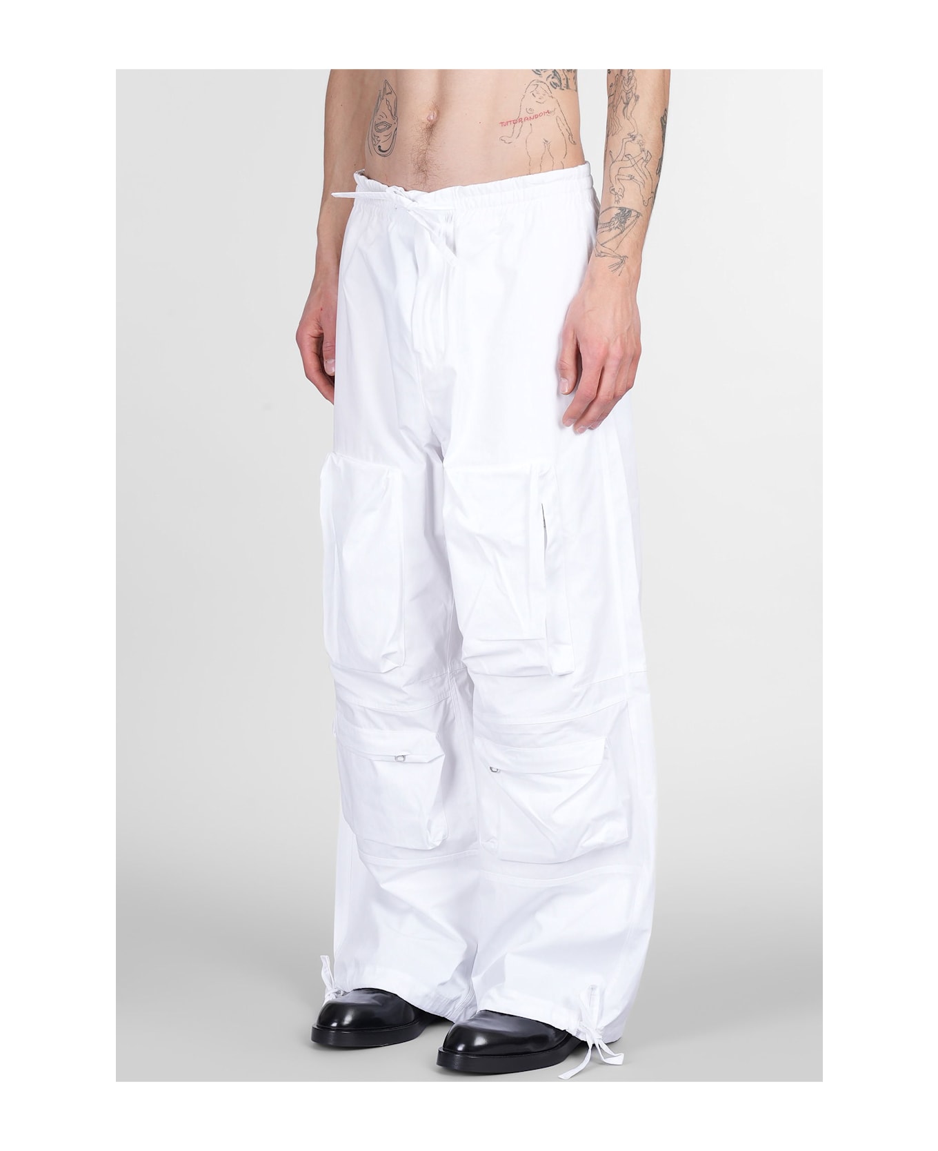 OAMC Pants In White Cotton - white