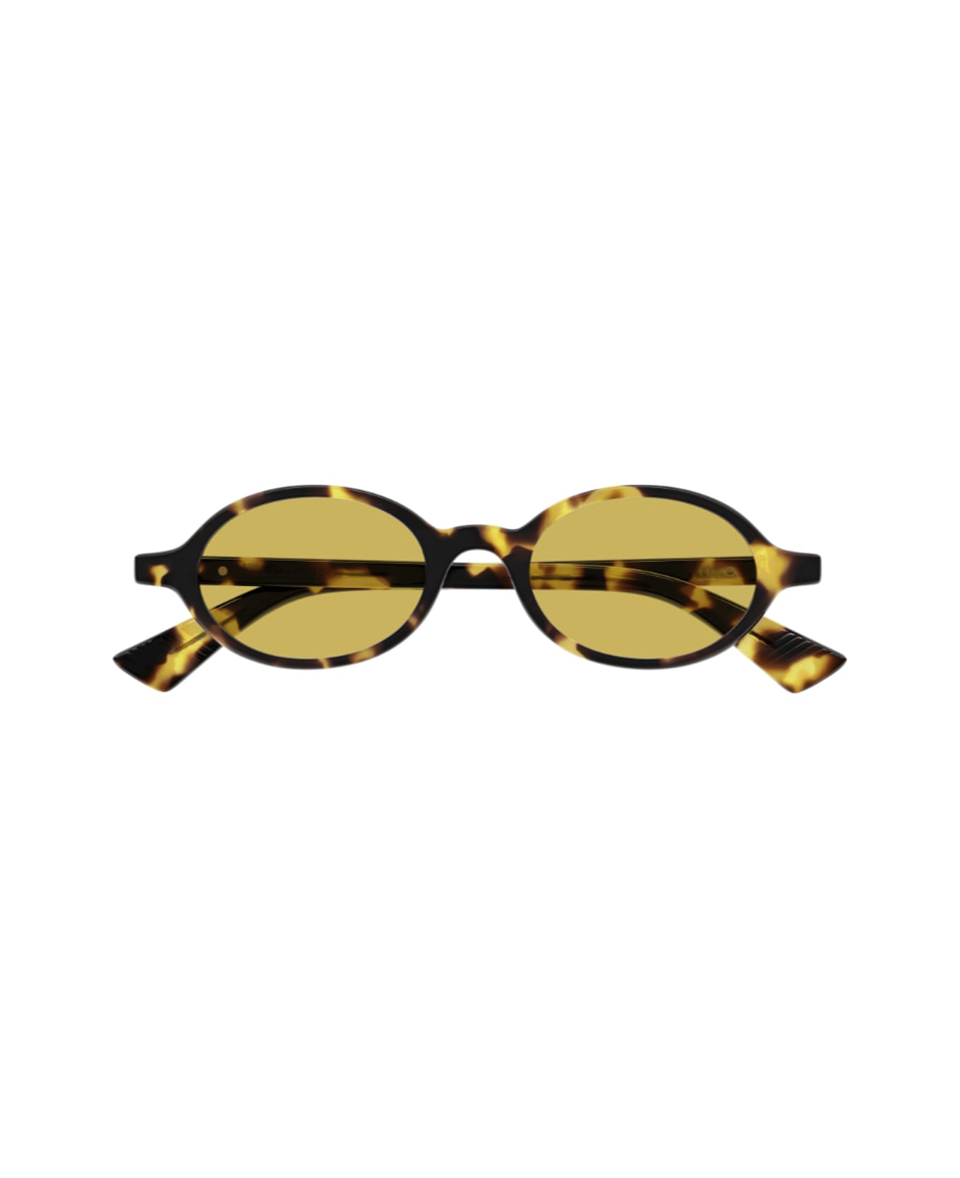 Bottega Veneta Eyewear Bottega Veneta Bv1388s Linea Ribbon 002 Havana Yellow Sunglasses - Havana
