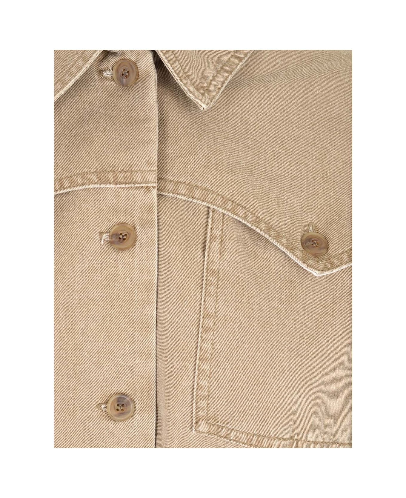 A.P.C. Belted Cotton Jacket - Beige