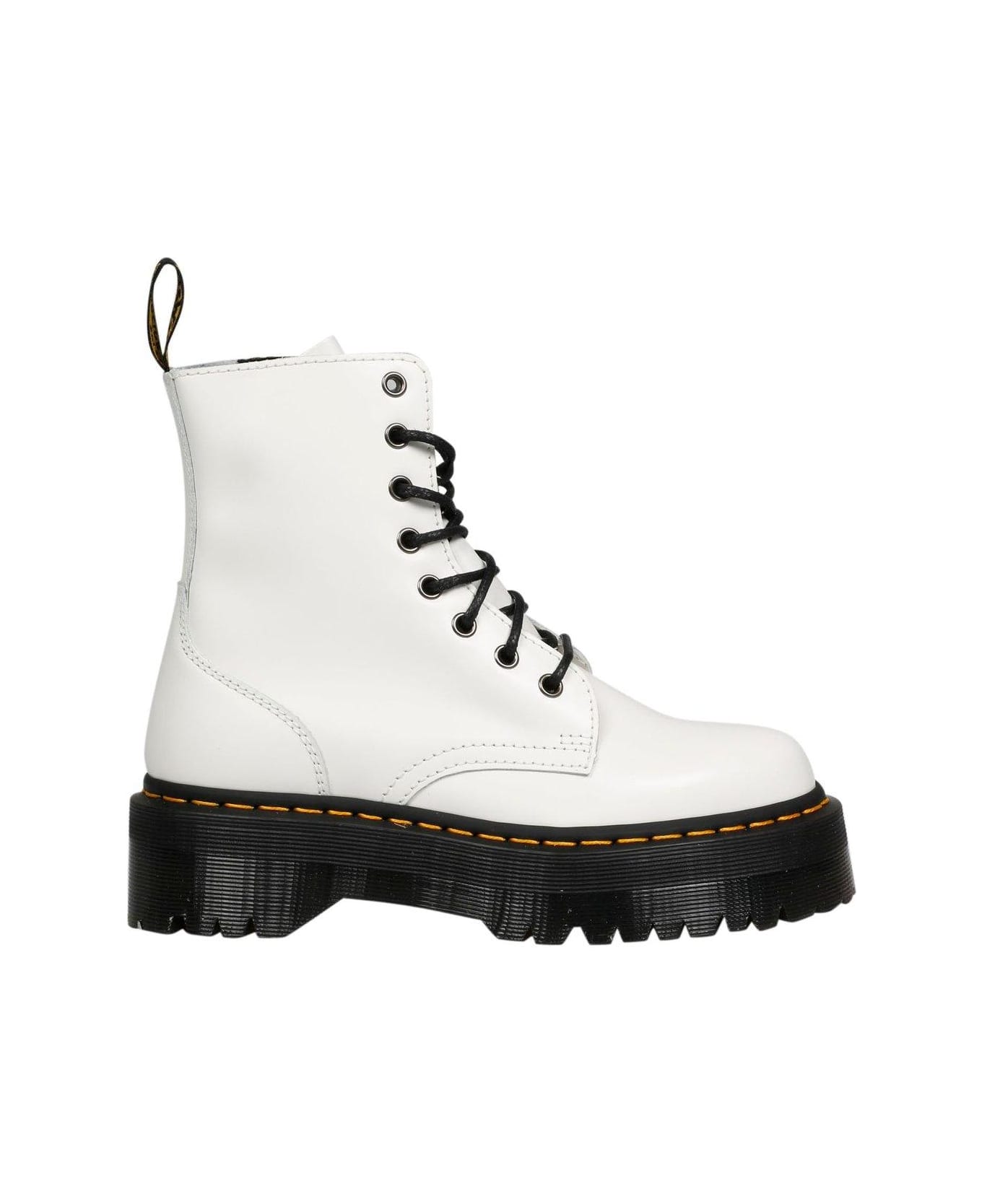 Dr. Martens Jadon Platform Boots - White Smooth