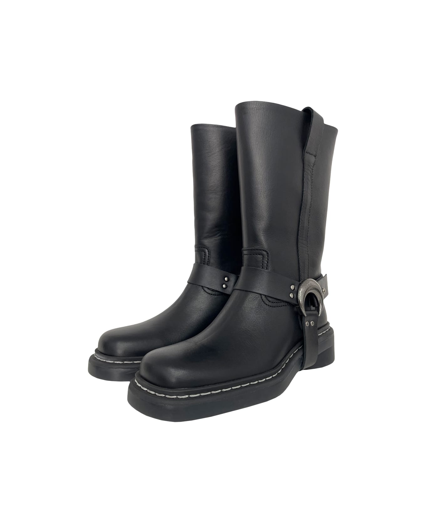Marine Serre Motorcycle Boot - Black