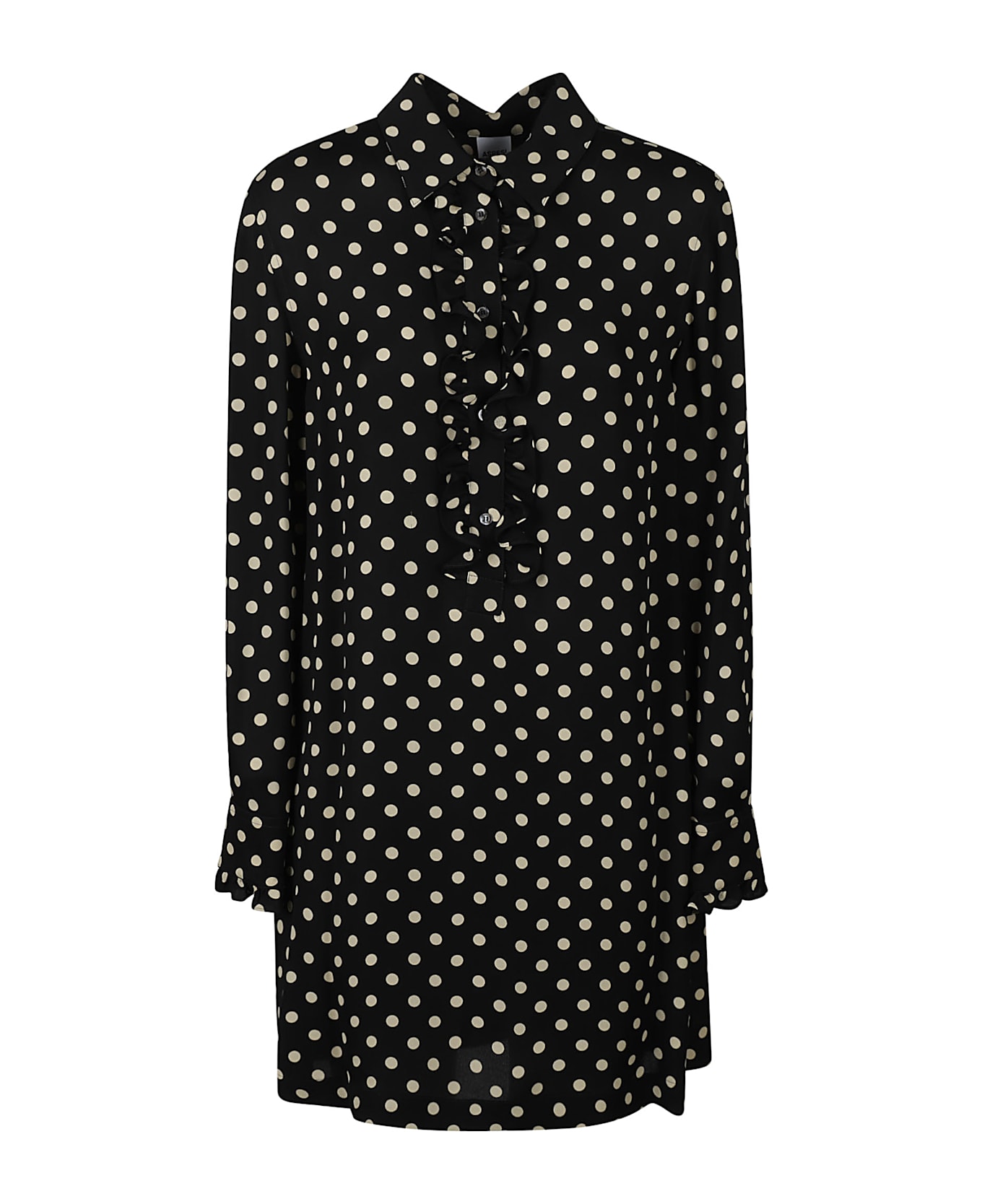 Aspesi Dotted Print Dress - Black