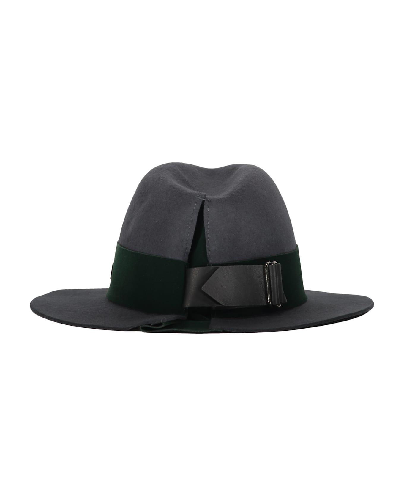 Emporio Armani Wool Fedora Hat - grey