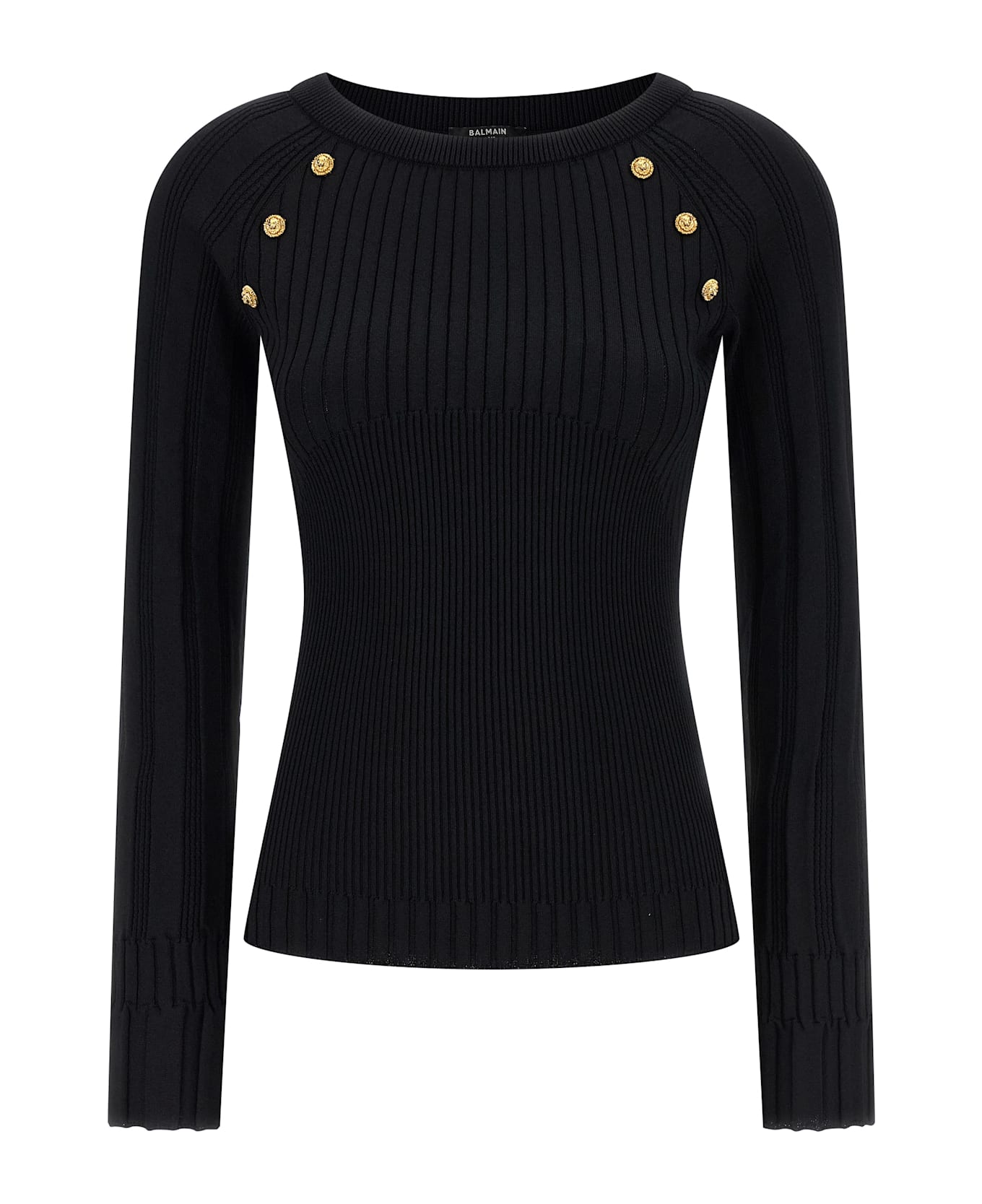 Balmain 3 Buttons Sweater - Black  