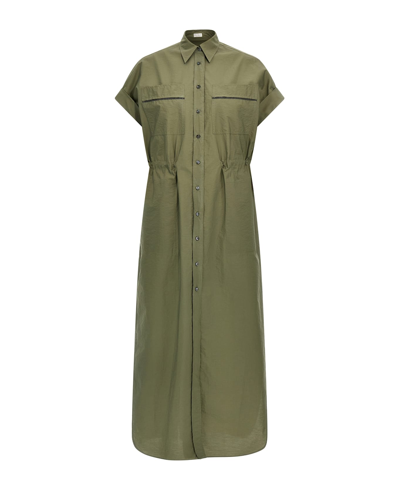 Brunello Cucinelli Monile Chemiser Dress - Green