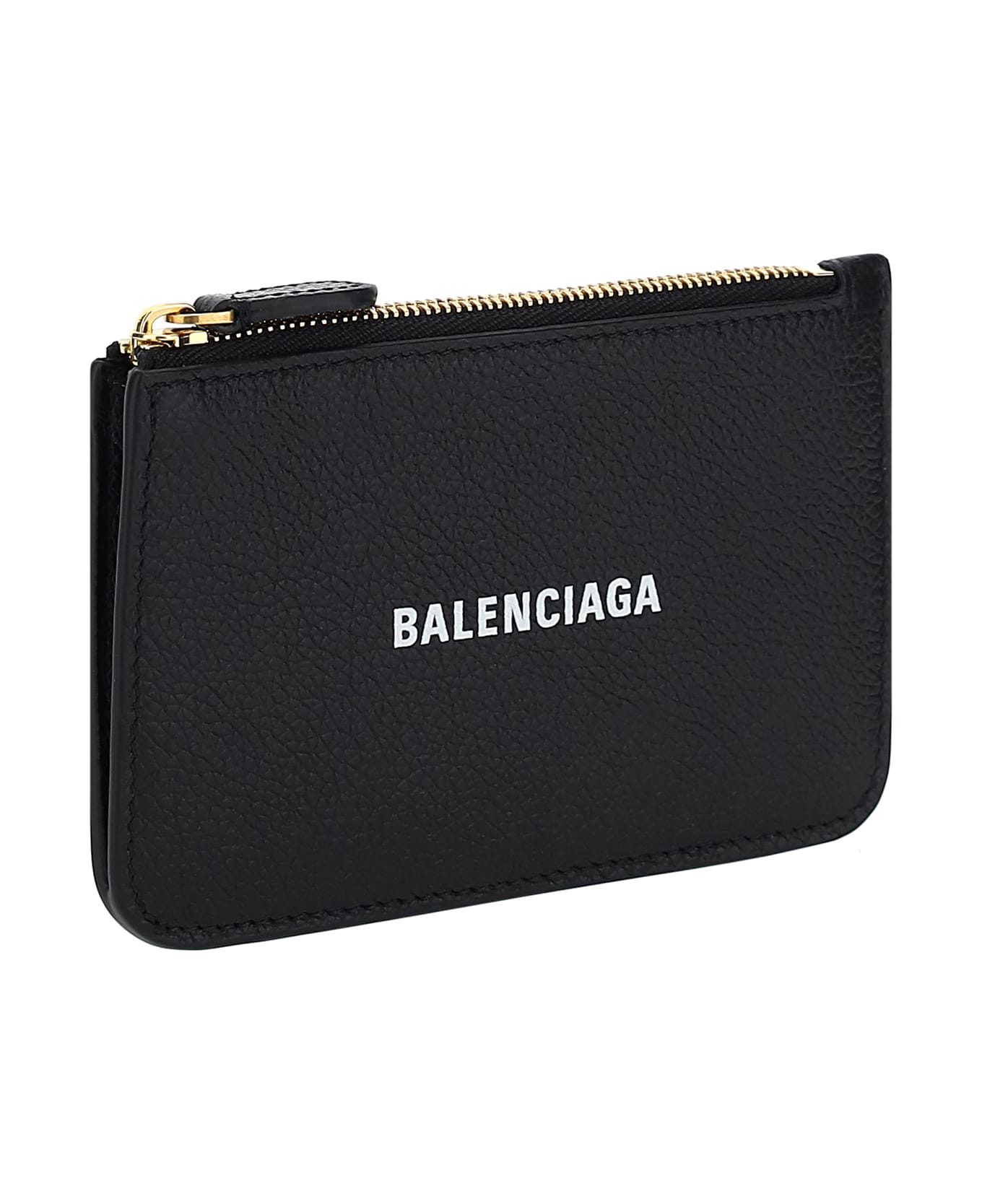 Balenciaga Cash Large Long Coin And Card Holder - Black/l White