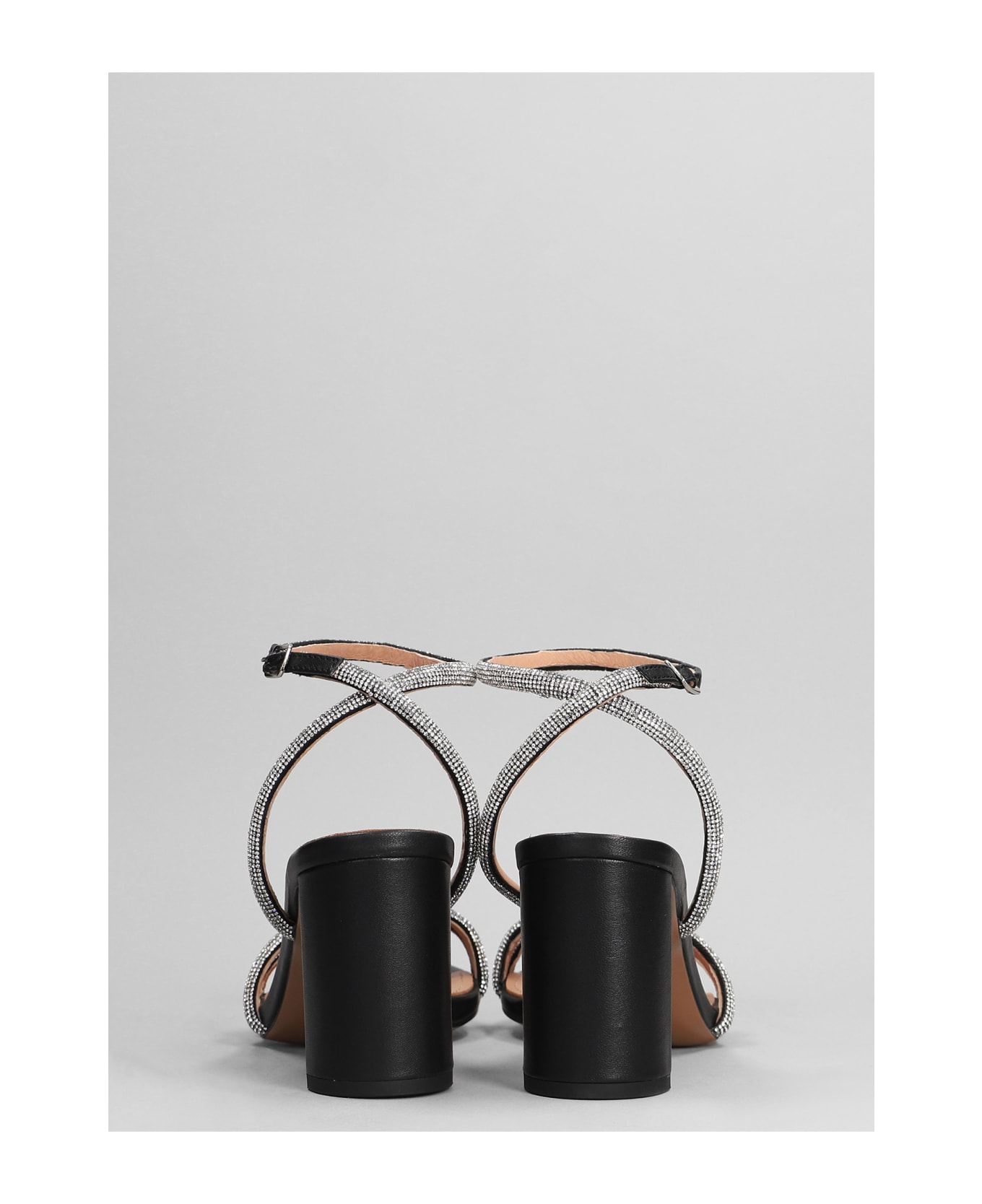 Bibi Lou Zaria Sandals In Black Leather - black