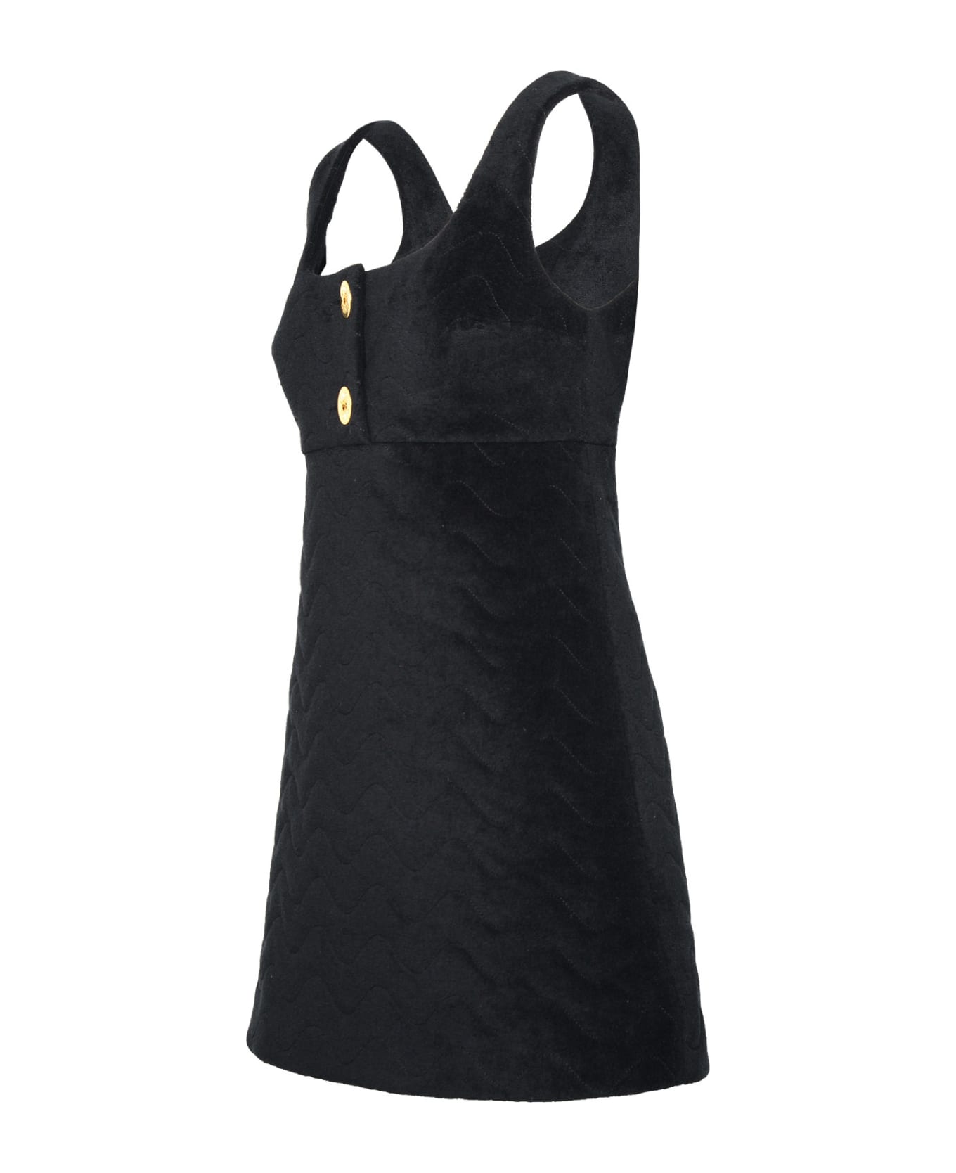 Patou Black Cotton Dress - Black ワンピース＆ドレス