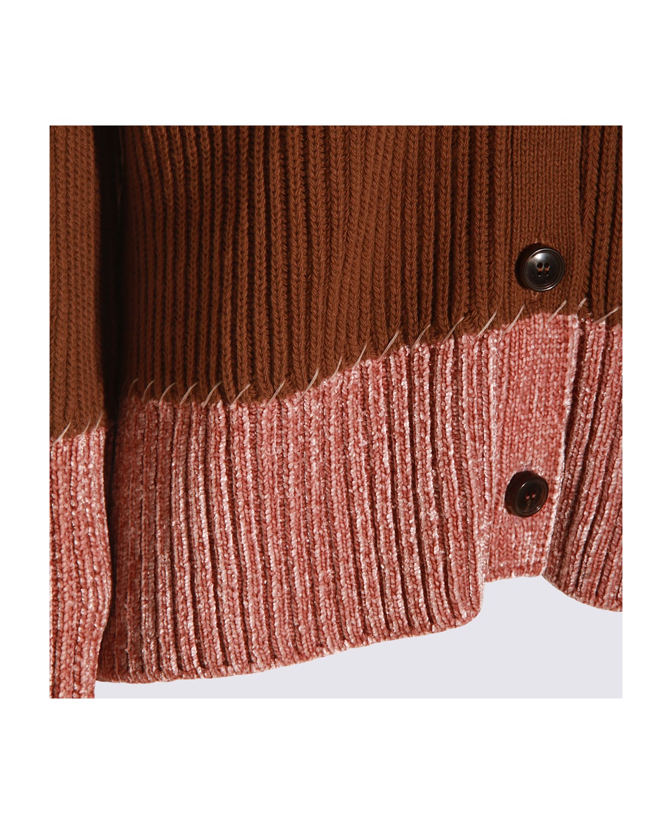 Marni Beige And Pink Knitwear - MAROON
