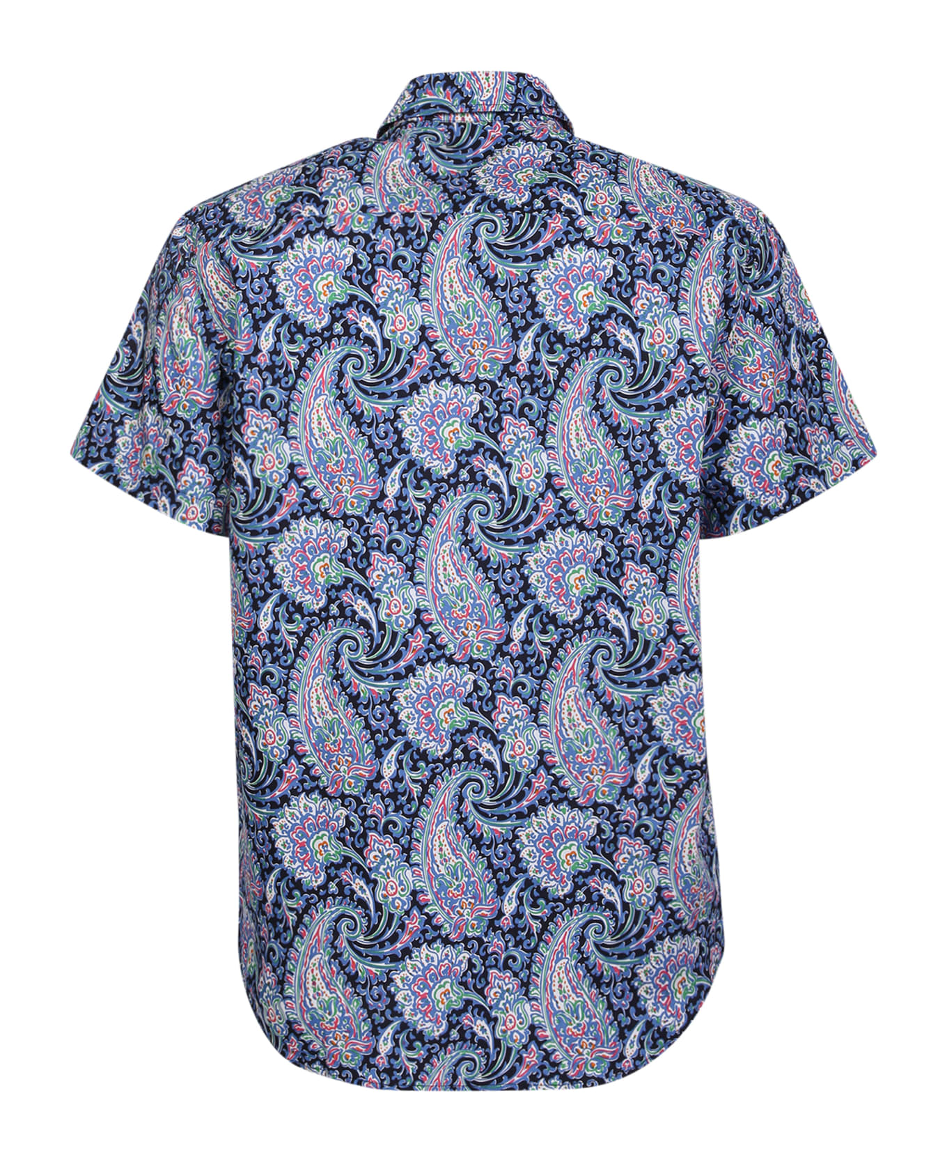 A.P.C. Printed Cotton Jim Shirt - Blue