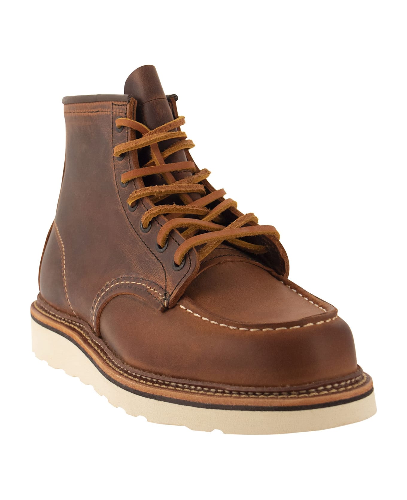Red Wing Classic Moc - Rough And Tough Leather Boot - Brown
