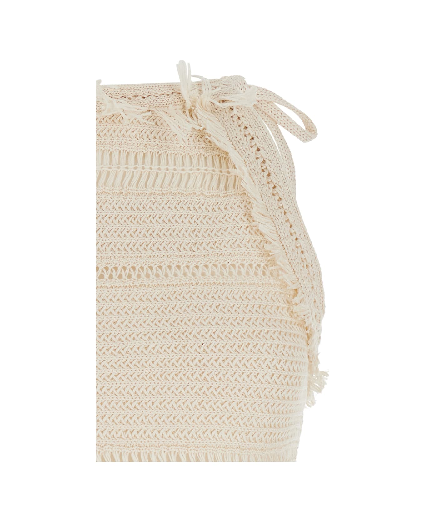 Marant Étoile 
aralia
 White Dress With Round Collar On The Rear And Adjustable Shoulder Straps With Bows In Cotton Woman - White