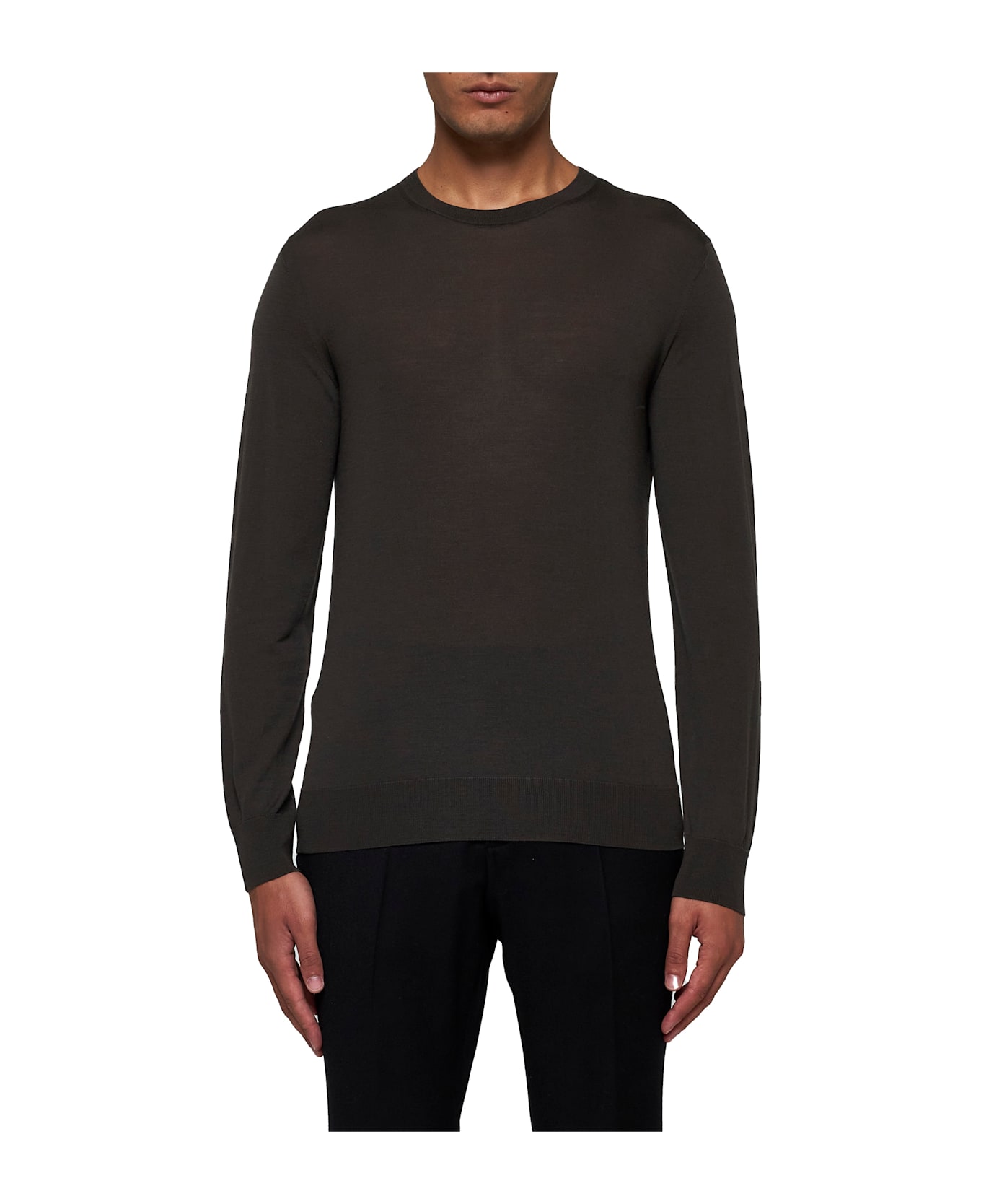 Zegna Sweater - Marrone scuro unito