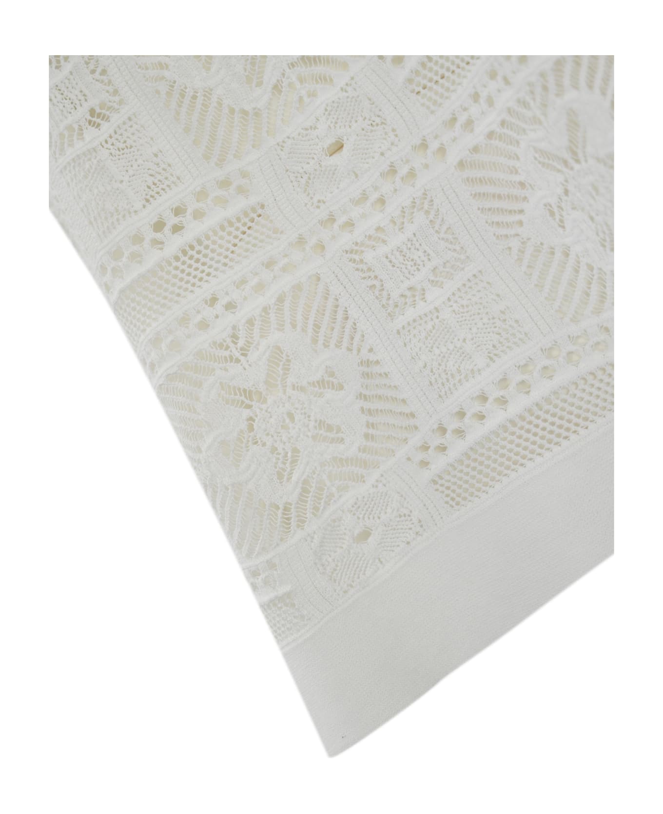 D.Exterior Cotton Patchwork Tunic - Bianco