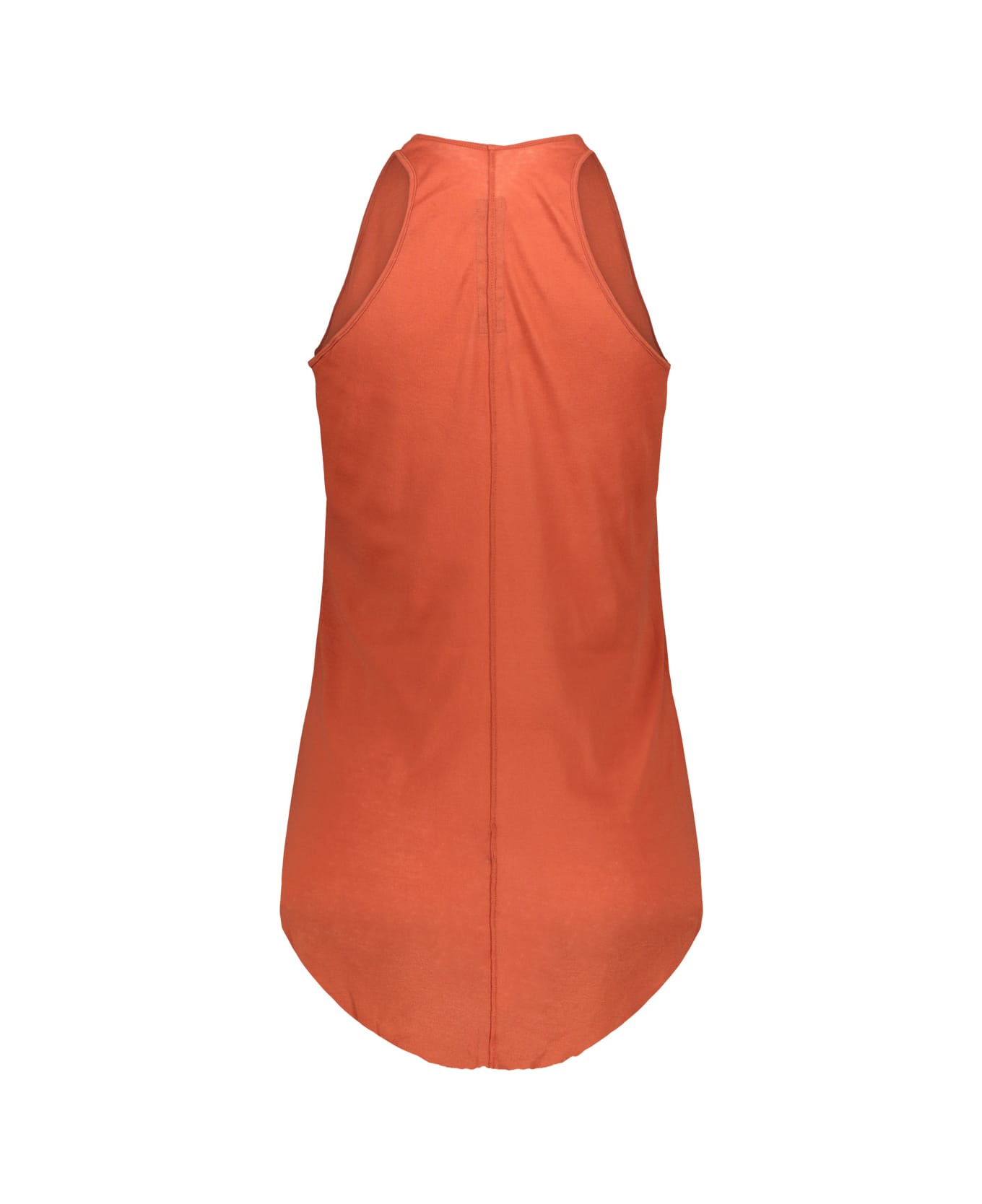 Rick Owens Fine-knit Tank Top In Orange
