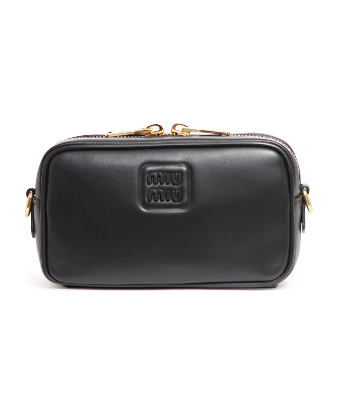 Miu Miu Leather Crossbody Bag - NERO