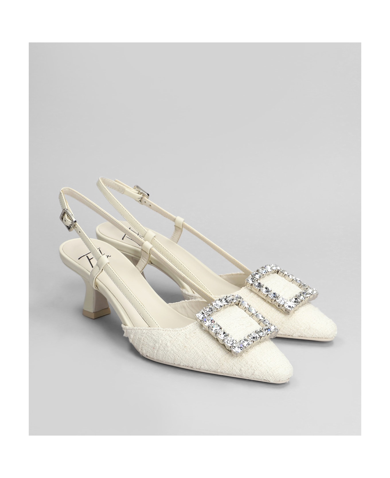 Roberto Festa Stefi Pumps In Beige Fabric - beige