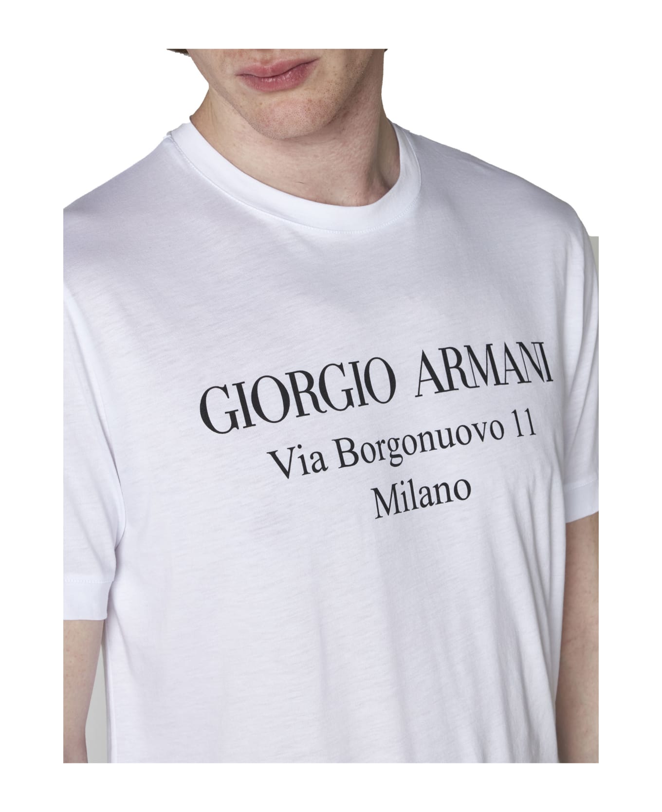 Giorgio Armani til T-Shirt - Bianco ottico