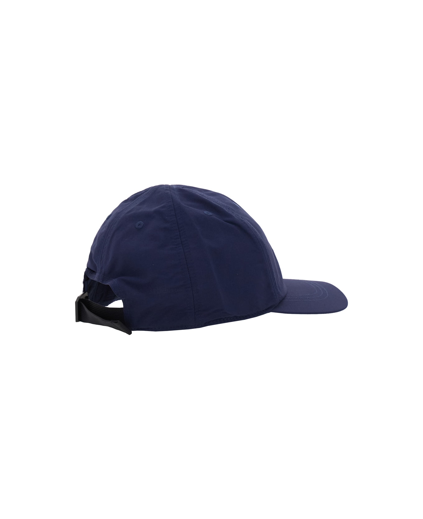 The North Face Blue Baseball Cap With Logo Print On The Front In Tech Fabric Man - Blu
