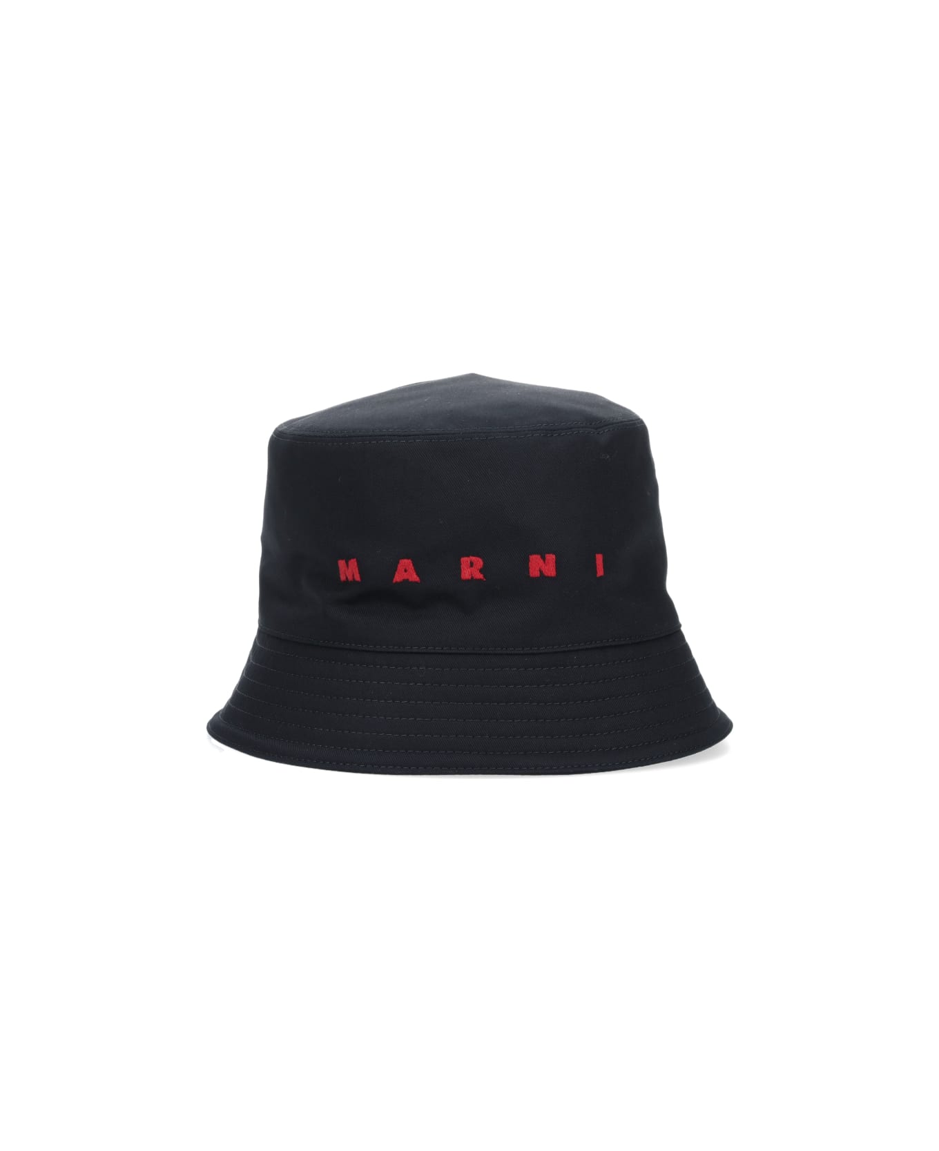 Marni Logo Bucket Hat - Black