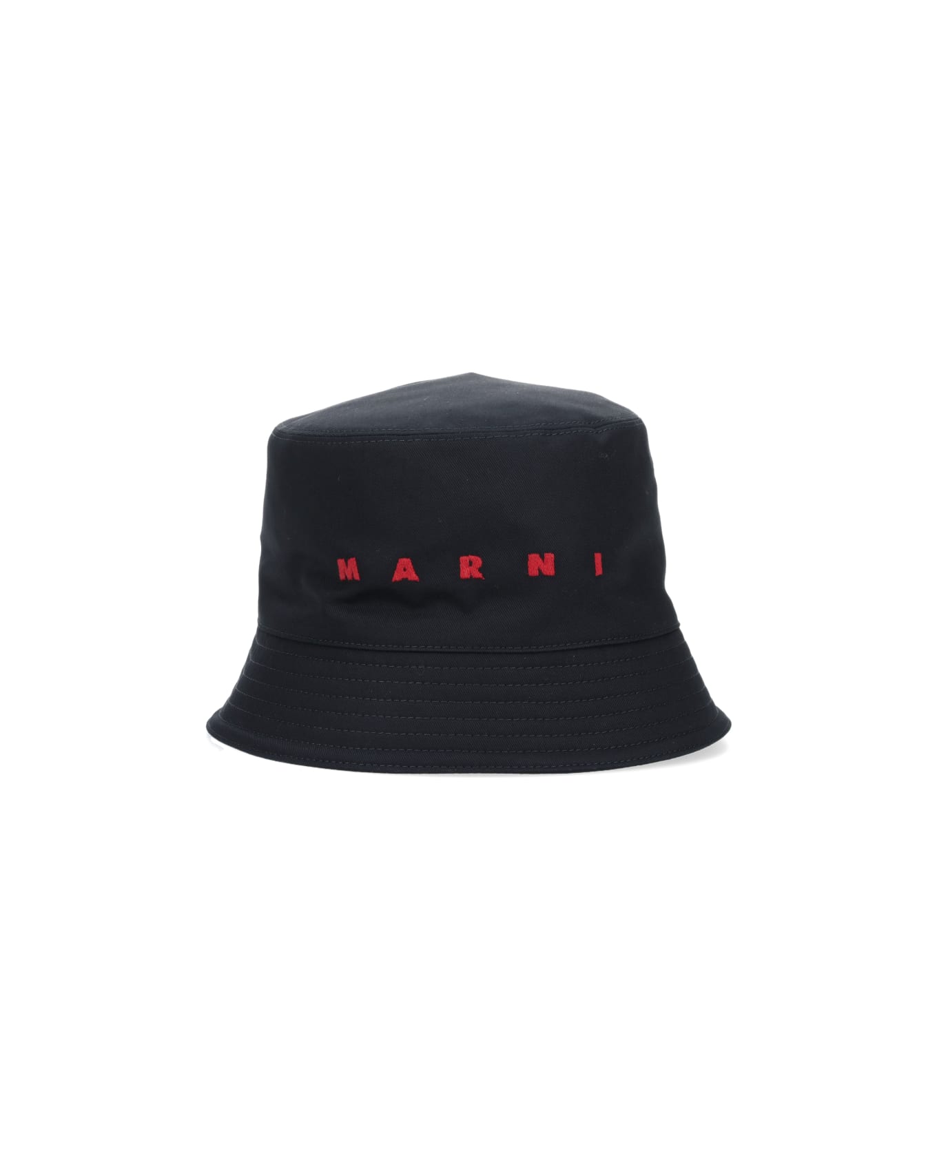 Marni Logo Bucket Hat - Black  