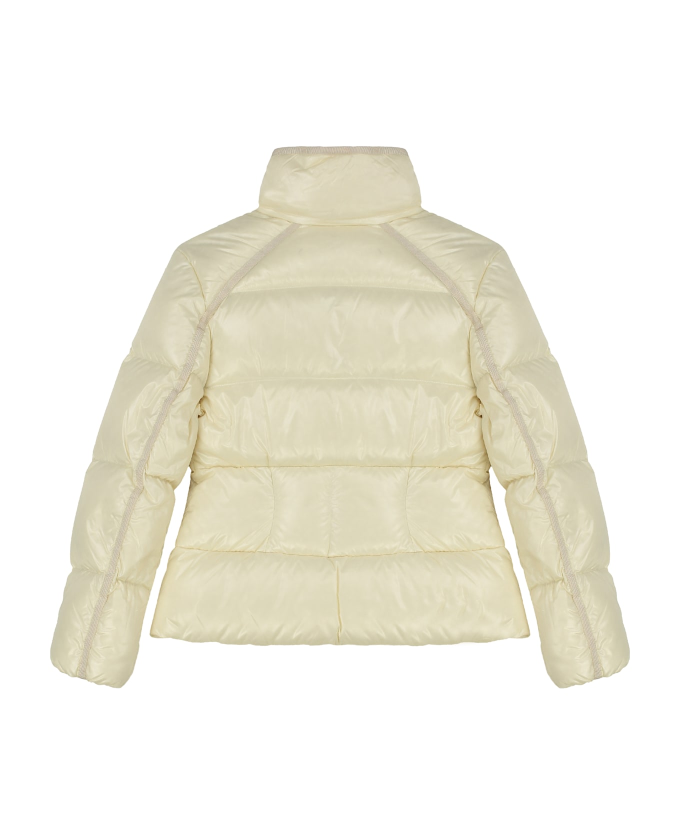Moncler Selat Hooded Down Jacket - panna