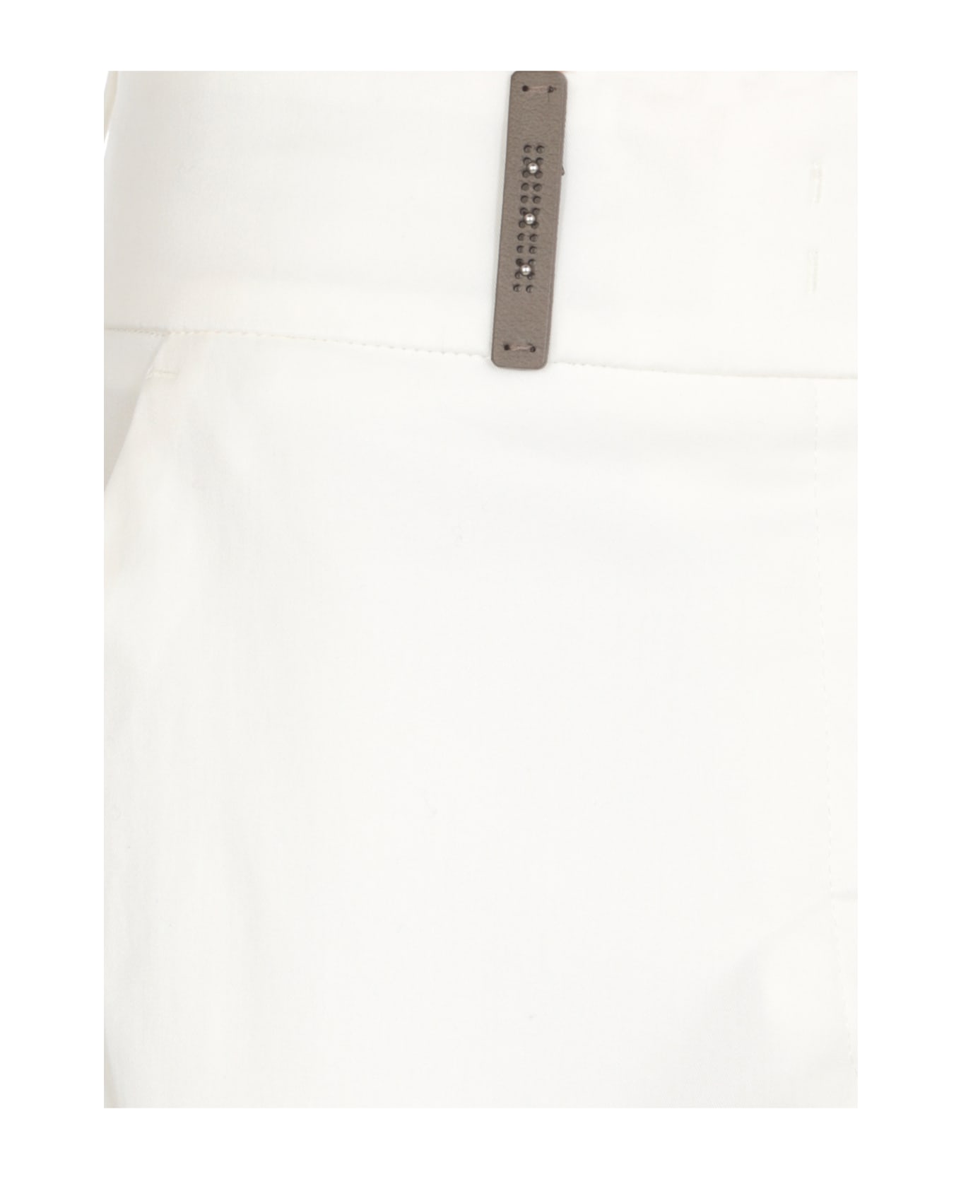 Peserico Cotton Pants - White