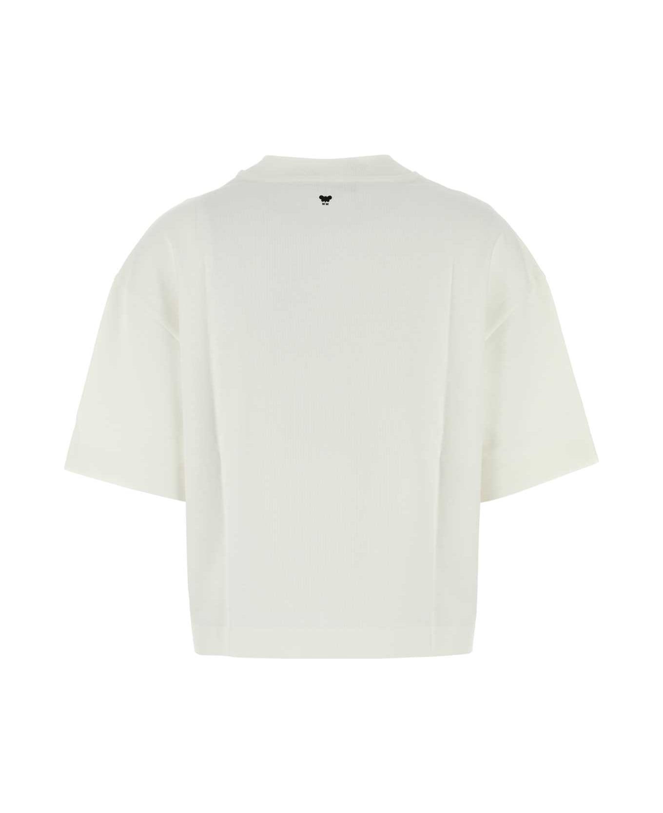 Weekend Max Mara White Cotton Blend Georgia T-shirt - BIANCA