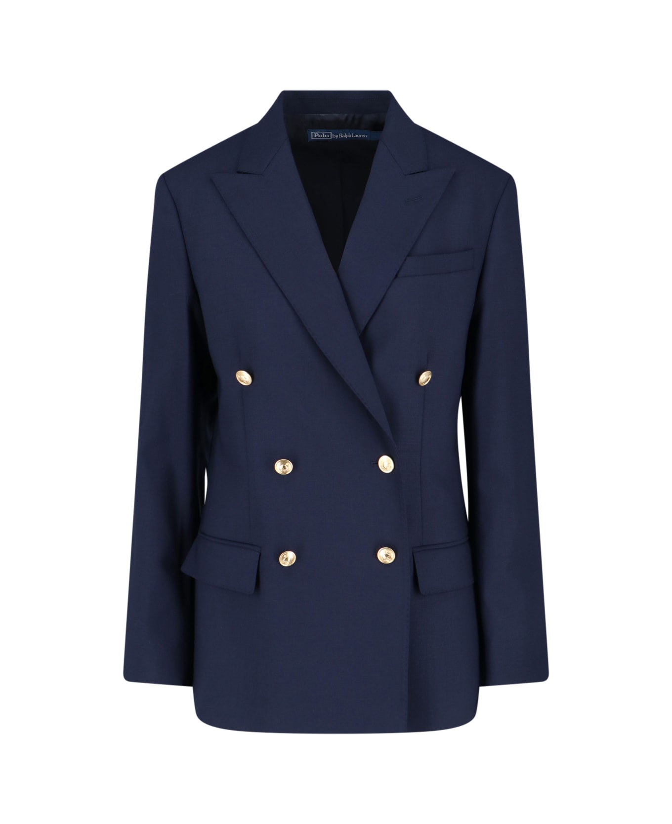Polo Ralph Lauren Double-breasted Wool Blazer - Blue