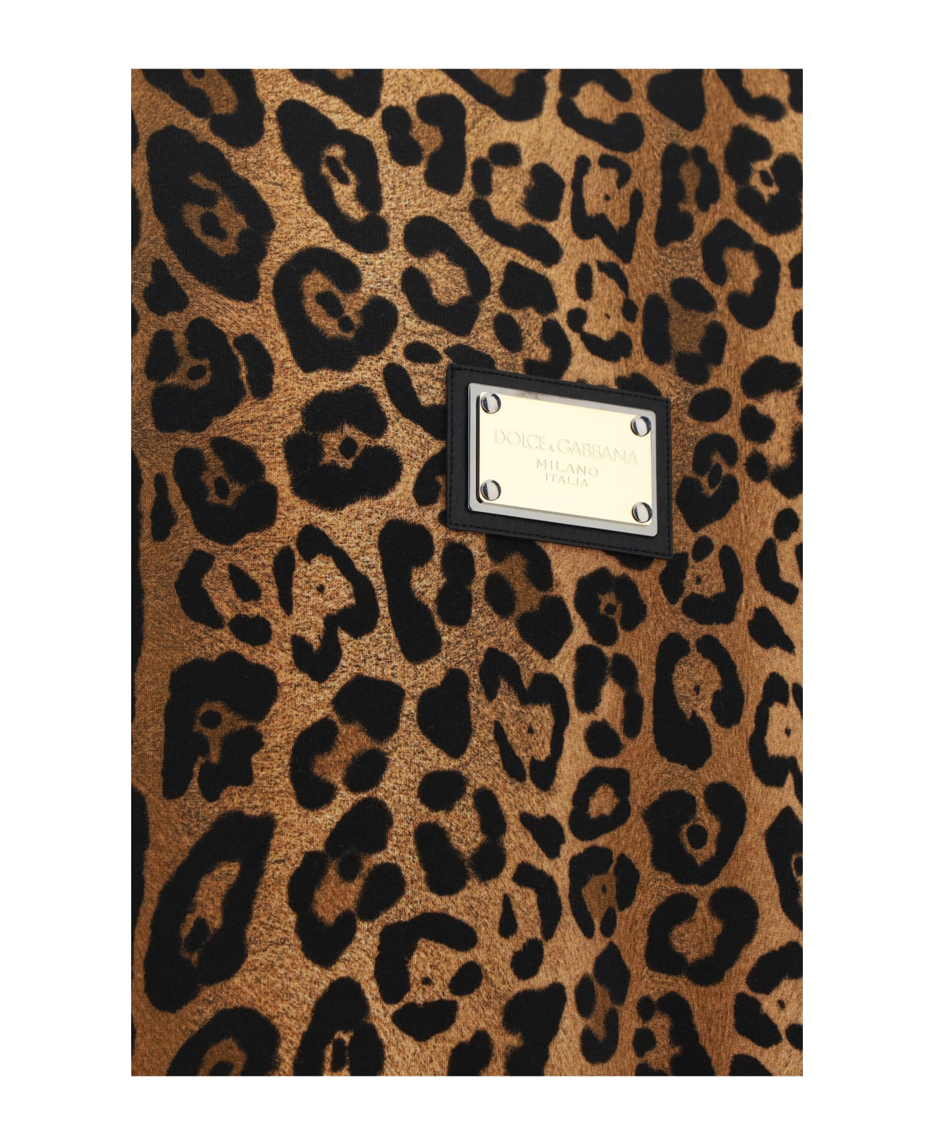 Dolce & Gabbana Leopard Print Sweatshirt - Leo Ingrand Marrone フリース