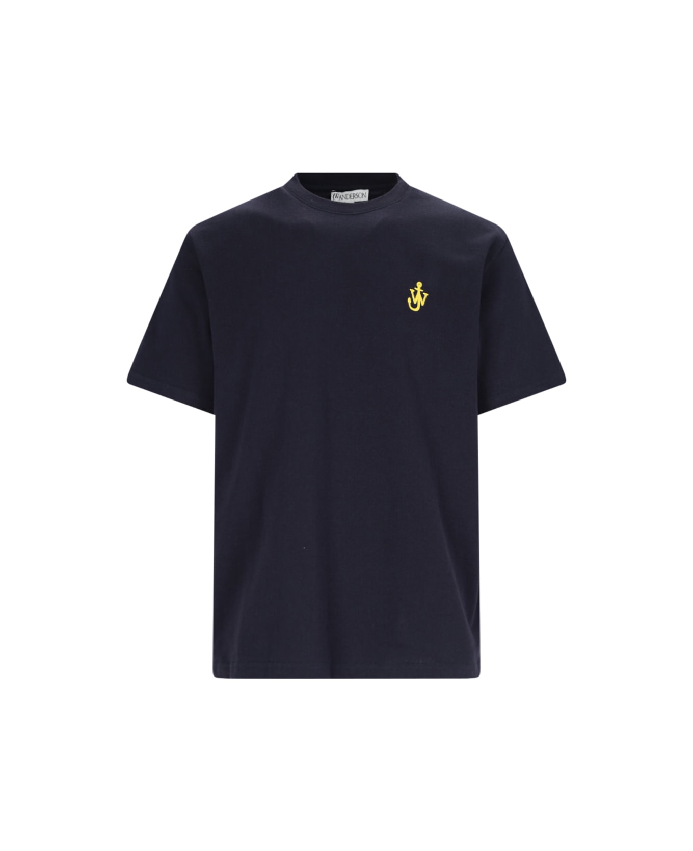 J.W. Anderson Anchor Embroidery T-shirt - DARKNAVY