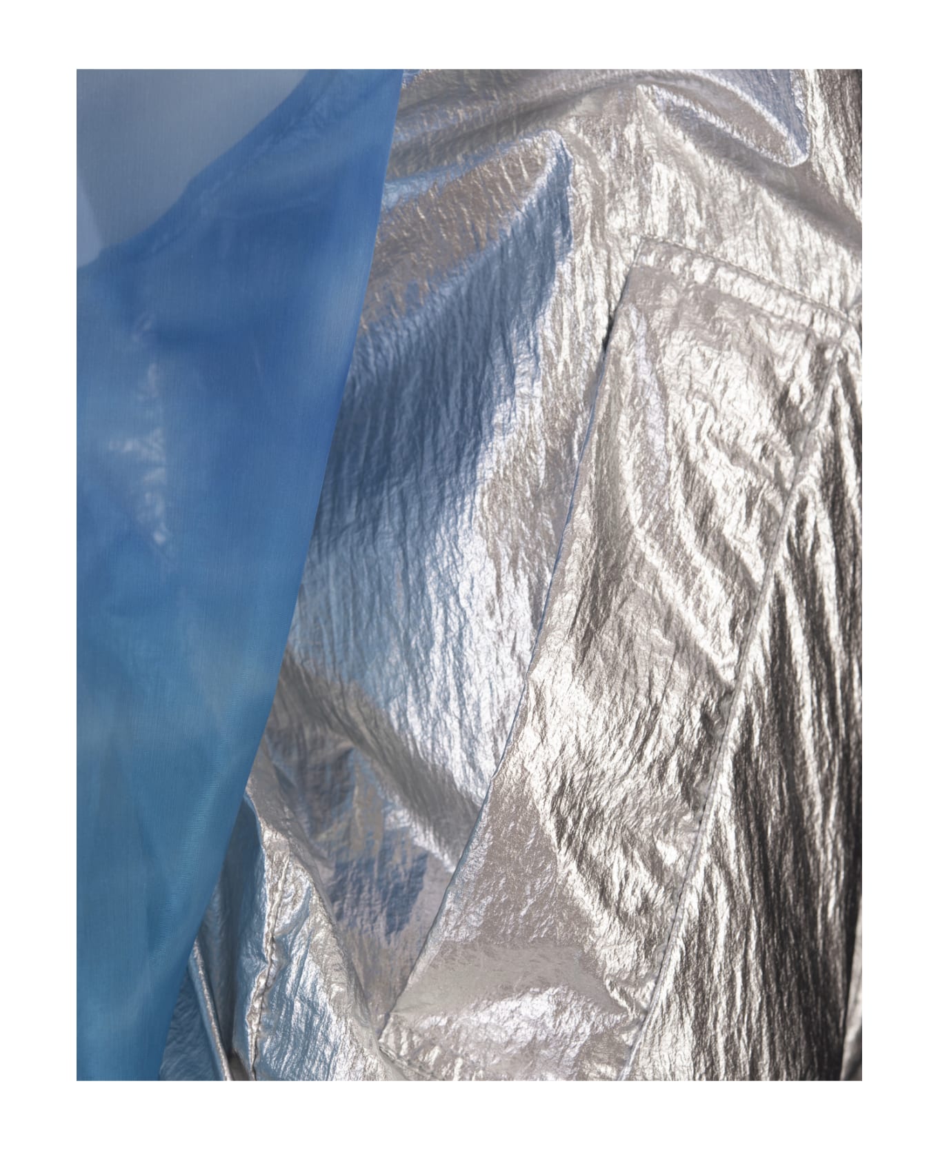 Khrisjoy Air Moon Windbreaker Jacket In Tropical Breeze - Gnawed Blue