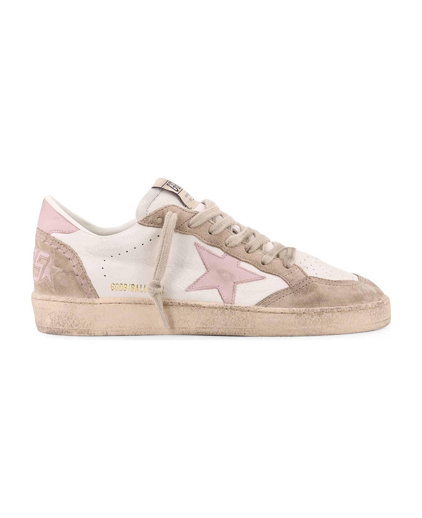 Golden Goose Ball Star Low-top Leather Sneakers - BALLSTAR NAPPA UPPER SUEDE TOE