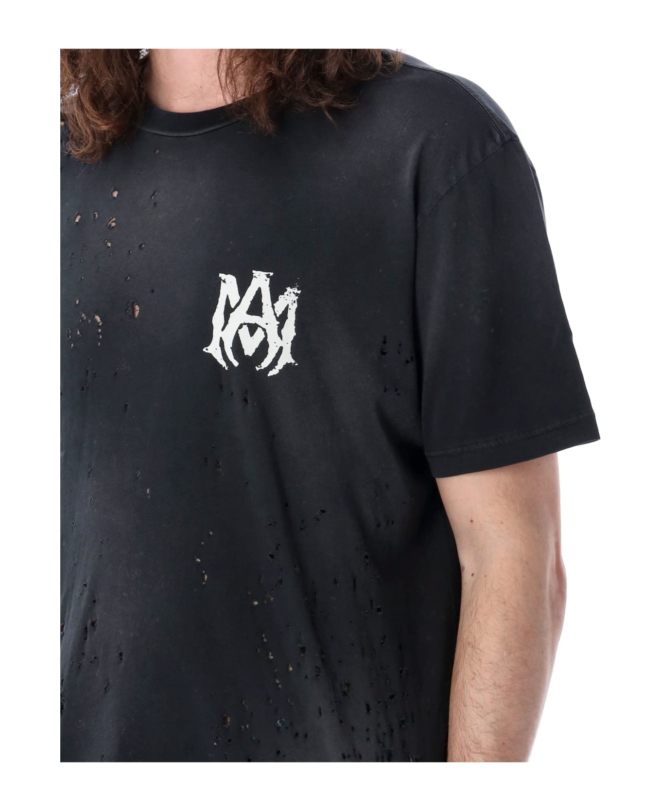 AMIRI Washed Shotgun T-shirt - BLACK シャツ
