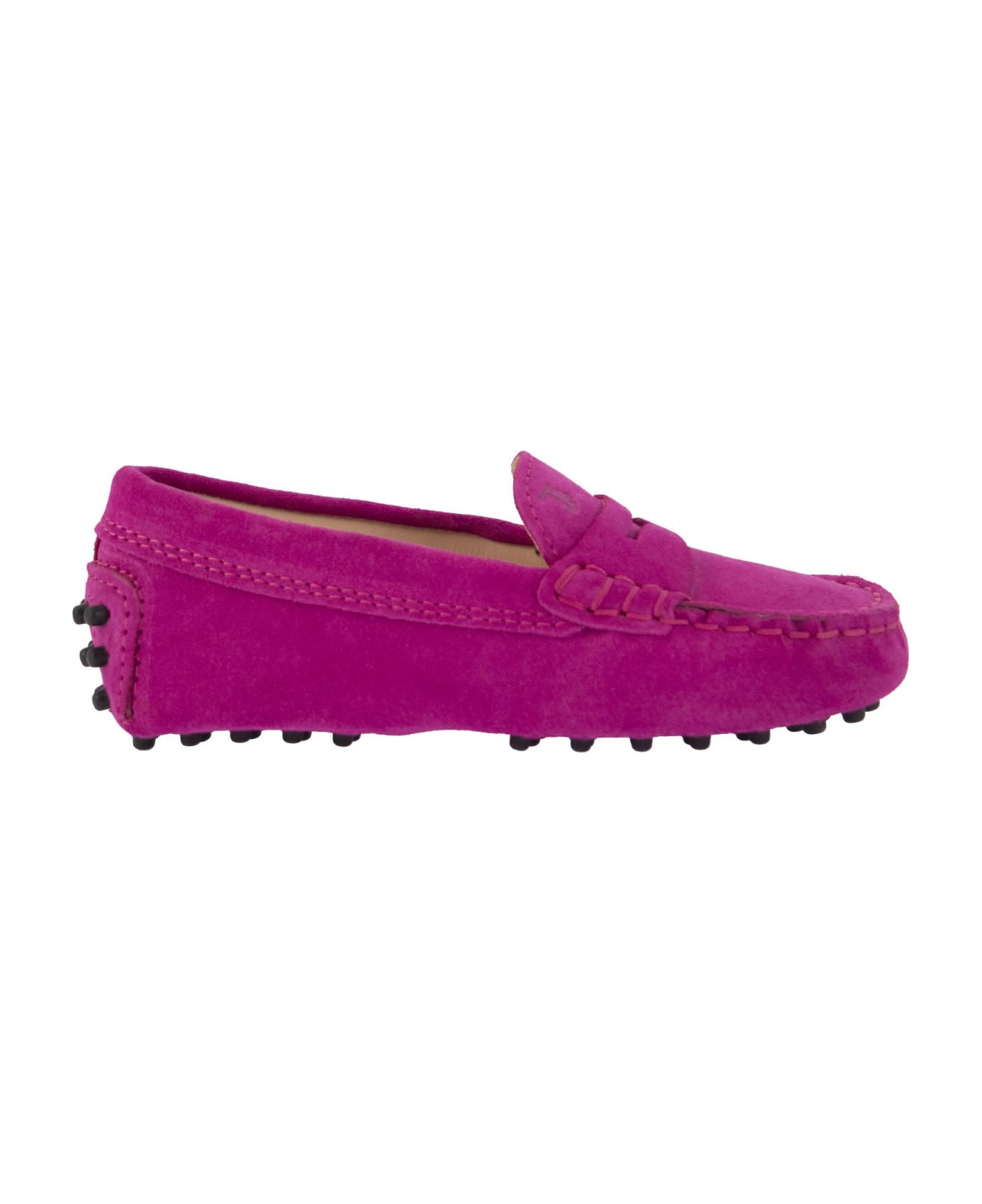 Tod's Suede Loafer - Fuxia